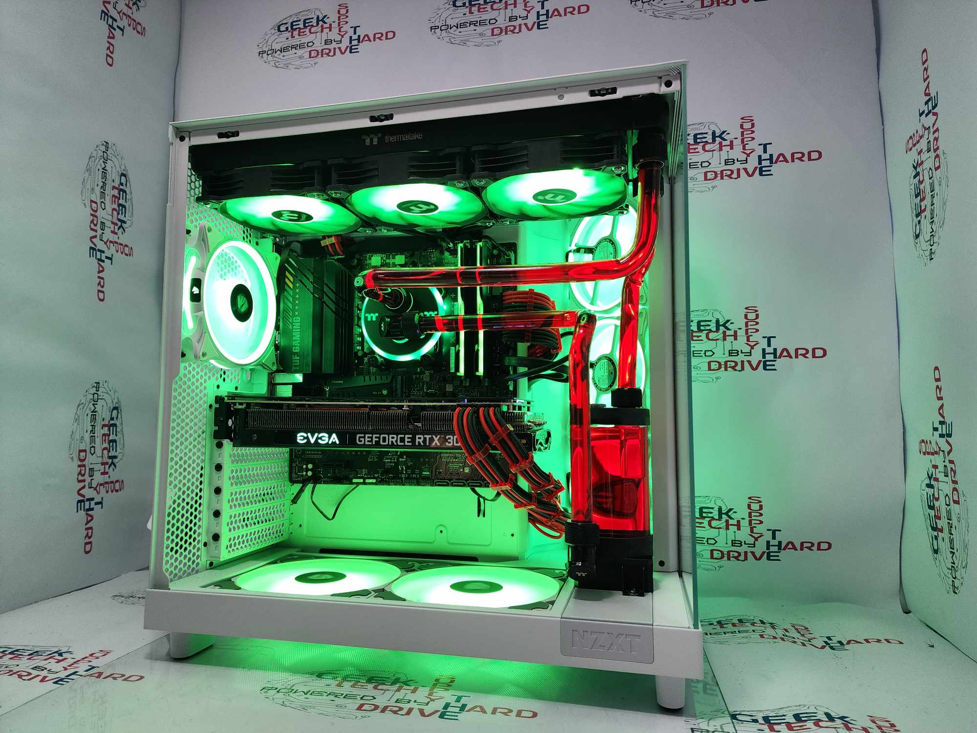 GTech Gaming PC with AMD Ryzen 7 7800X3D, NVIDIA RTX 3080, 32GB DDR5 RAM, 1TB Gen4 NVMe SSD, Water Cooled Hard Piped White - Ultimate Gaming & Streaming Setup for Esports & 4K Gaming