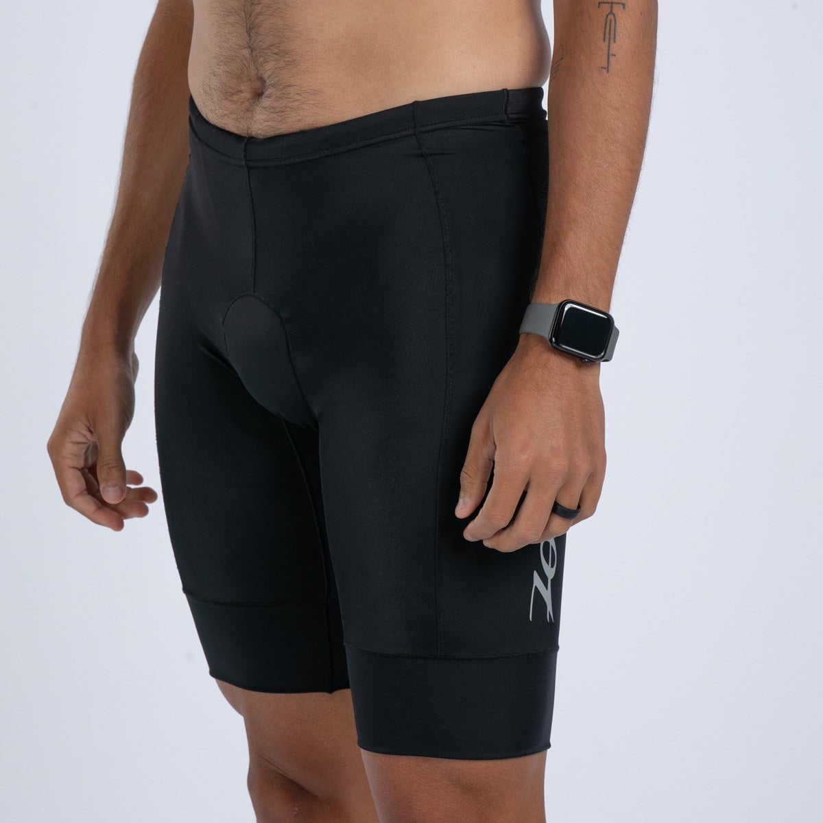 Men's Core Tri 9 Short - Jet Black Running & Training Shorts for Gym, Workout & Active Lifestyle