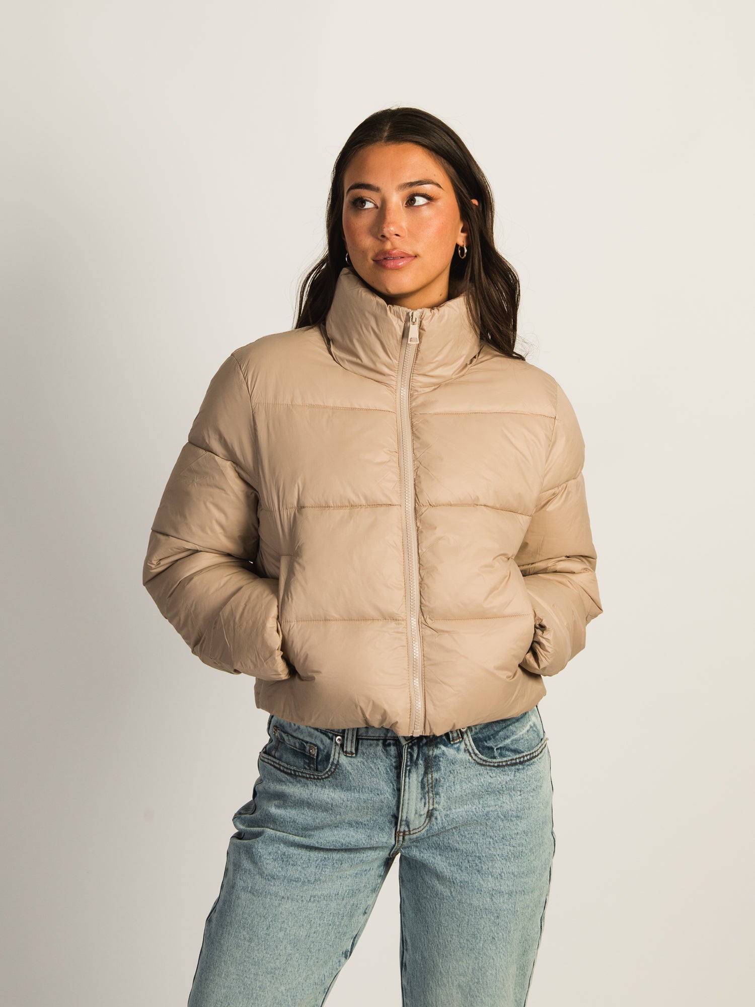 AZALEA WANG LOTTIE PUFF JACKET - Women's Stylish Quilted Puffer Coat for Winter Warmth | Perfect for Outdoor Activities, Travel & Cold Weather Fashion