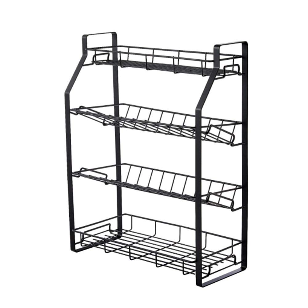 Ruby Lil 3-Tier Spice Organizer - Premium Kitchen Seasoning Storage Rack with 4 Adjustable Shelves for Spice Jars & Sauce Bottles - Perfect Countertop Organizer for Small Spaces, Pantry & Cooking Stations