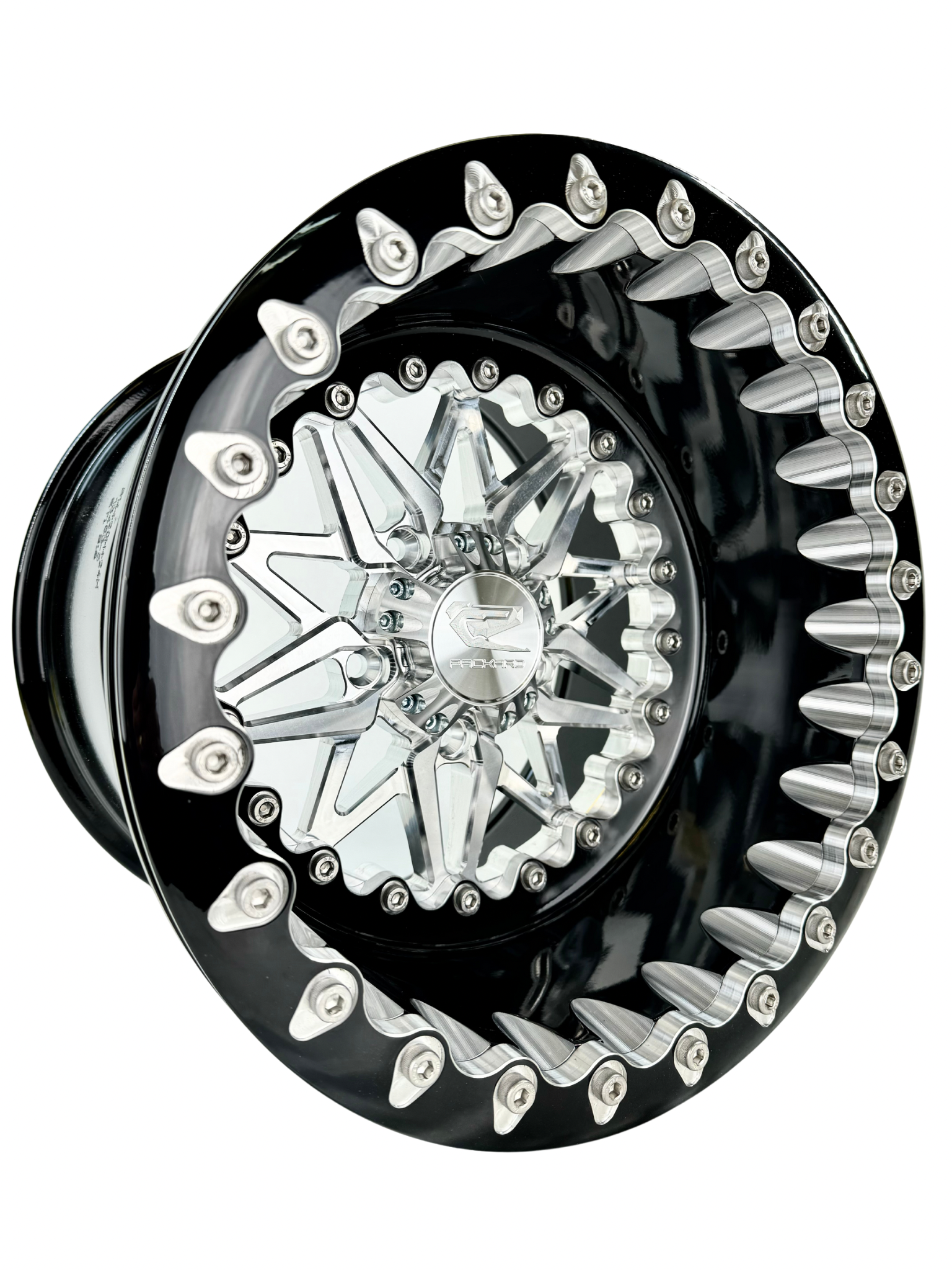 Impact FF Forged Beadlock Wheels - Silver for Polaris RZR Pro R 5x4.5 Bolt Pattern | Off-Road Racing & Trail Riding Accessories