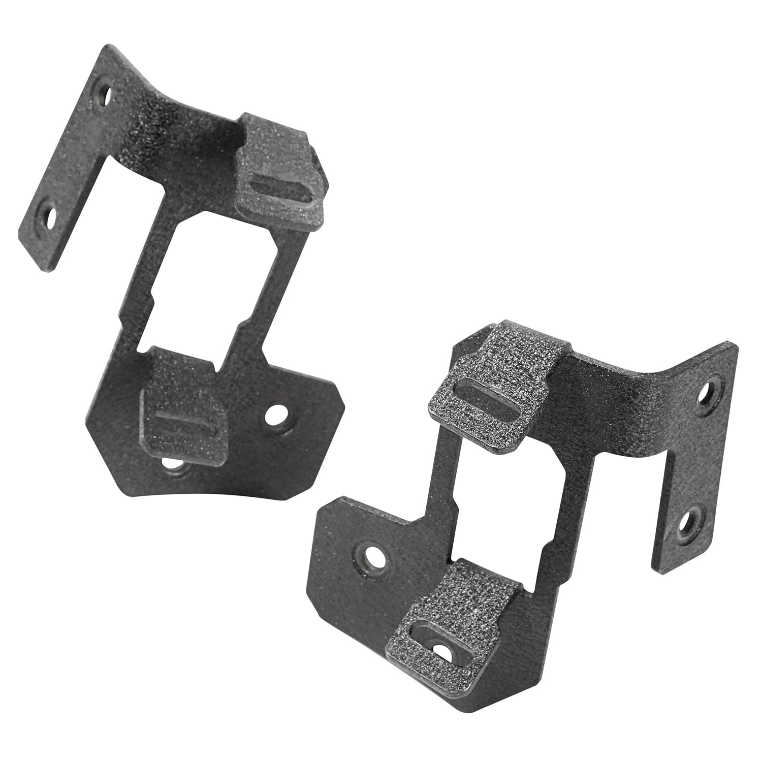 Rugged Ridge 11232.31 A-Pillar Light Mount for 2007-2018 Jeep Wrangler JK - Textured Black Off-Road LED Light Bracket for Enhanced Night Driving & Trail Adventures