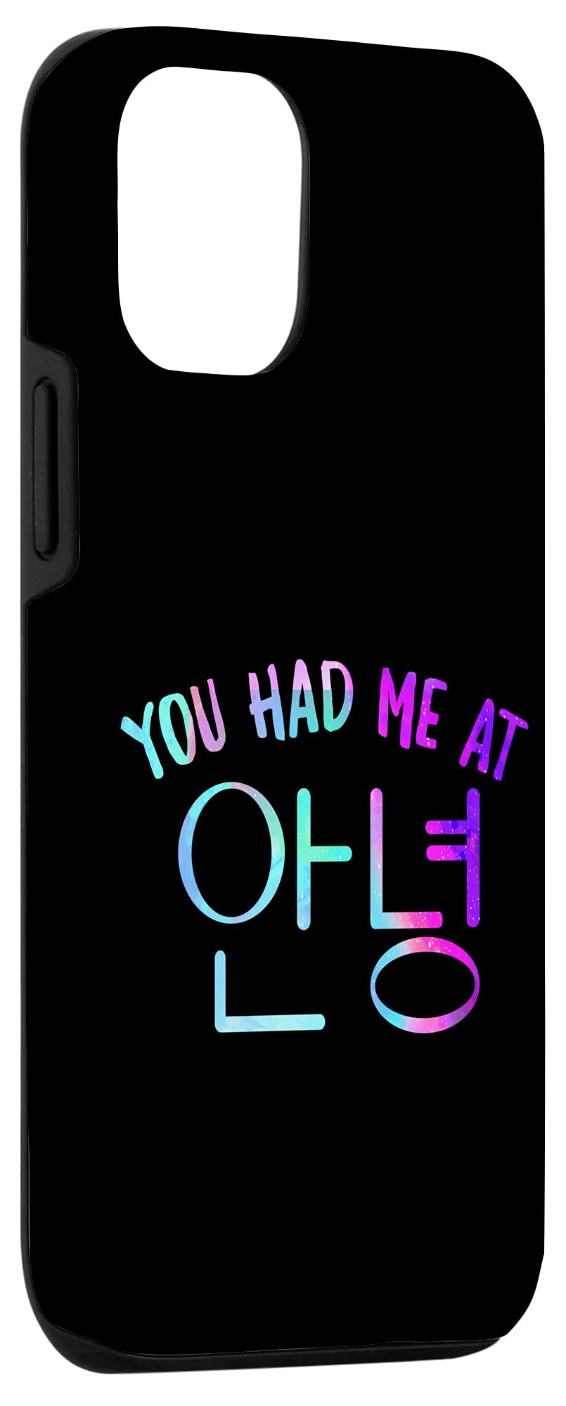 iPhone 12/12 Pro Korean Hangul Fashion Case - Cute Annyeong Hello Design - Perfect for K-Pop Fans & Korean Culture Lovers - Great for Daily Use, Travel & Photo Shoots
