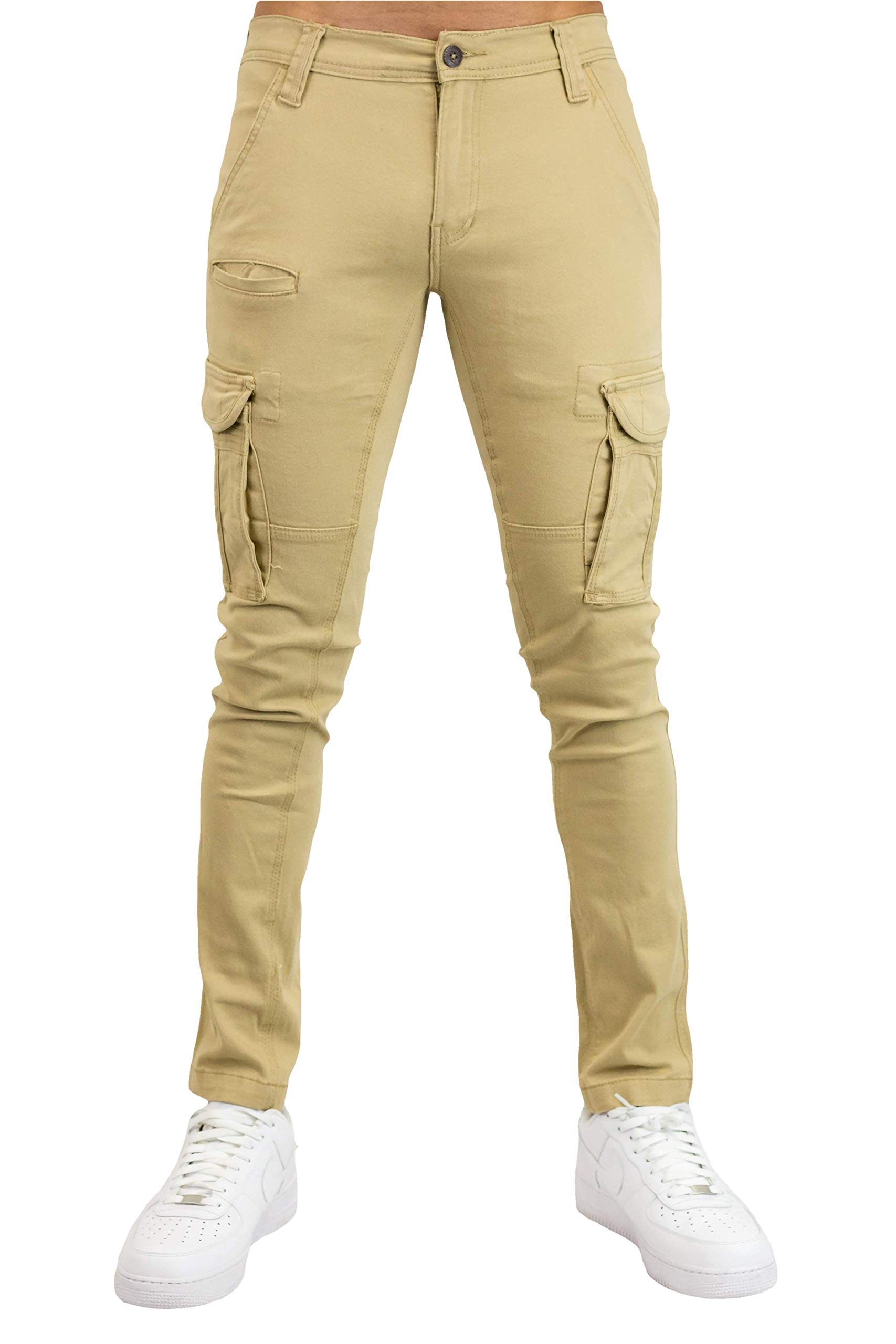 Bleecker and Mercer Men's Utility Cargo Pants - Durable Work Pants with Multiple Pockets for Outdoor, Hiking & Casual Wear