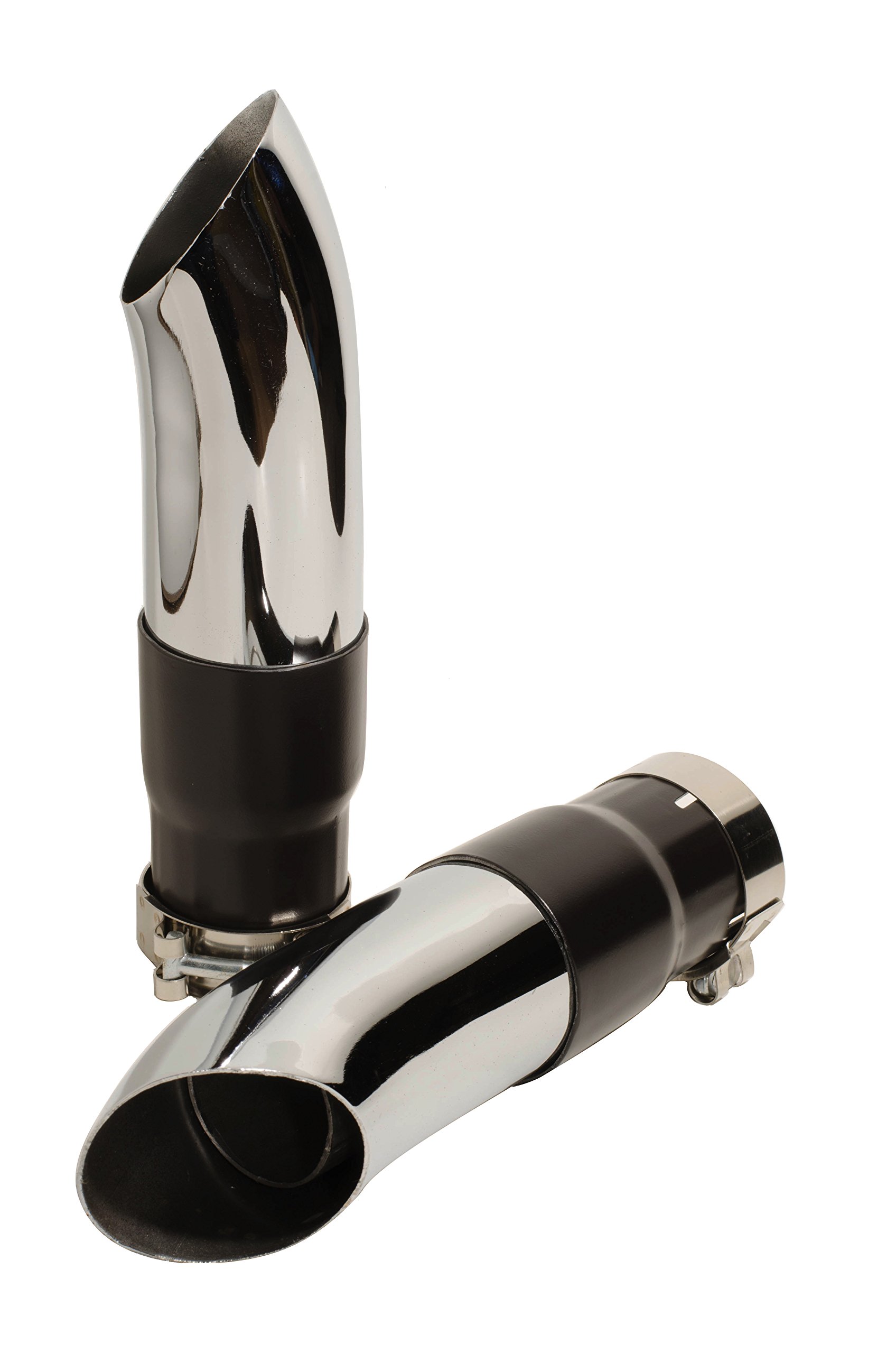 Radiant Cycles Shorty GP Exhaust Slip-On for 2020 Harley Davidson Low Rider S FXLRS - Chrome Muffler with Removable Baffle DB Killer Silencer - Enhances Performance & Sound for Cruiser & Street Riding
