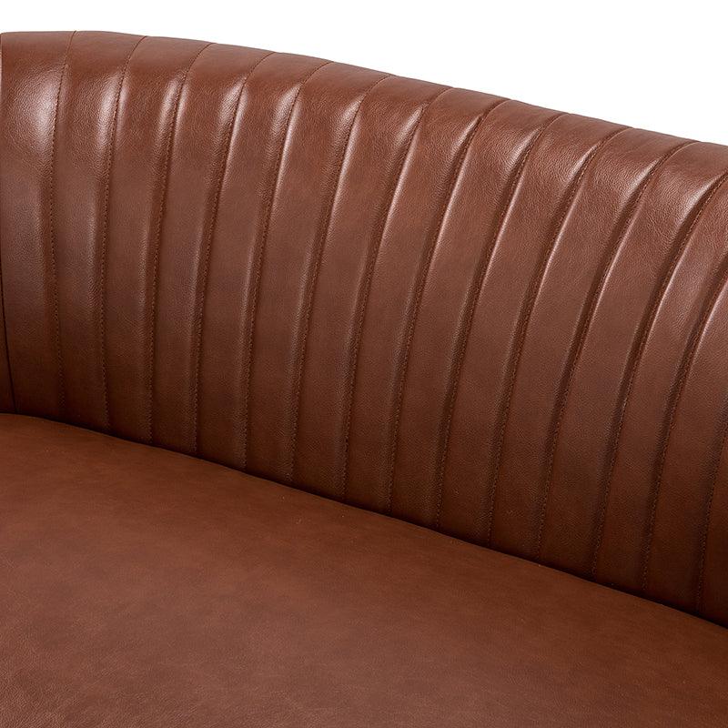 Agnes Vegan Leather Loveseat - Eco-Friendly Faux Leather Sofa for Small Spaces | Perfect for Apartments, Living Rooms & Home Offices