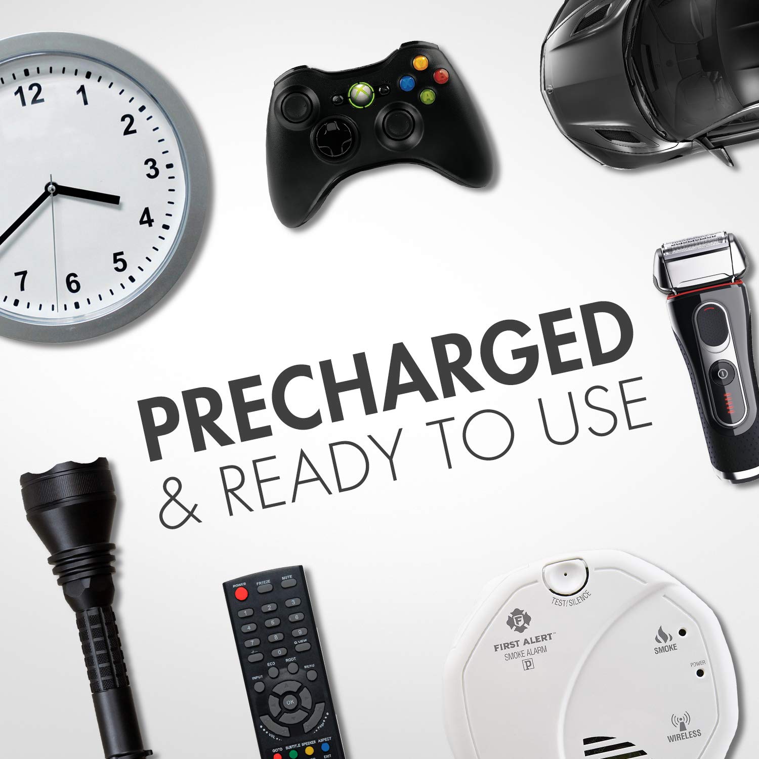 Tenergy TN142 2-Bay Fast Charger with 4xAA & 4xAAA NiMH Low Self-Discharge Rechargeable Batteries - Perfect for Cameras, Toys, and Home Electronics