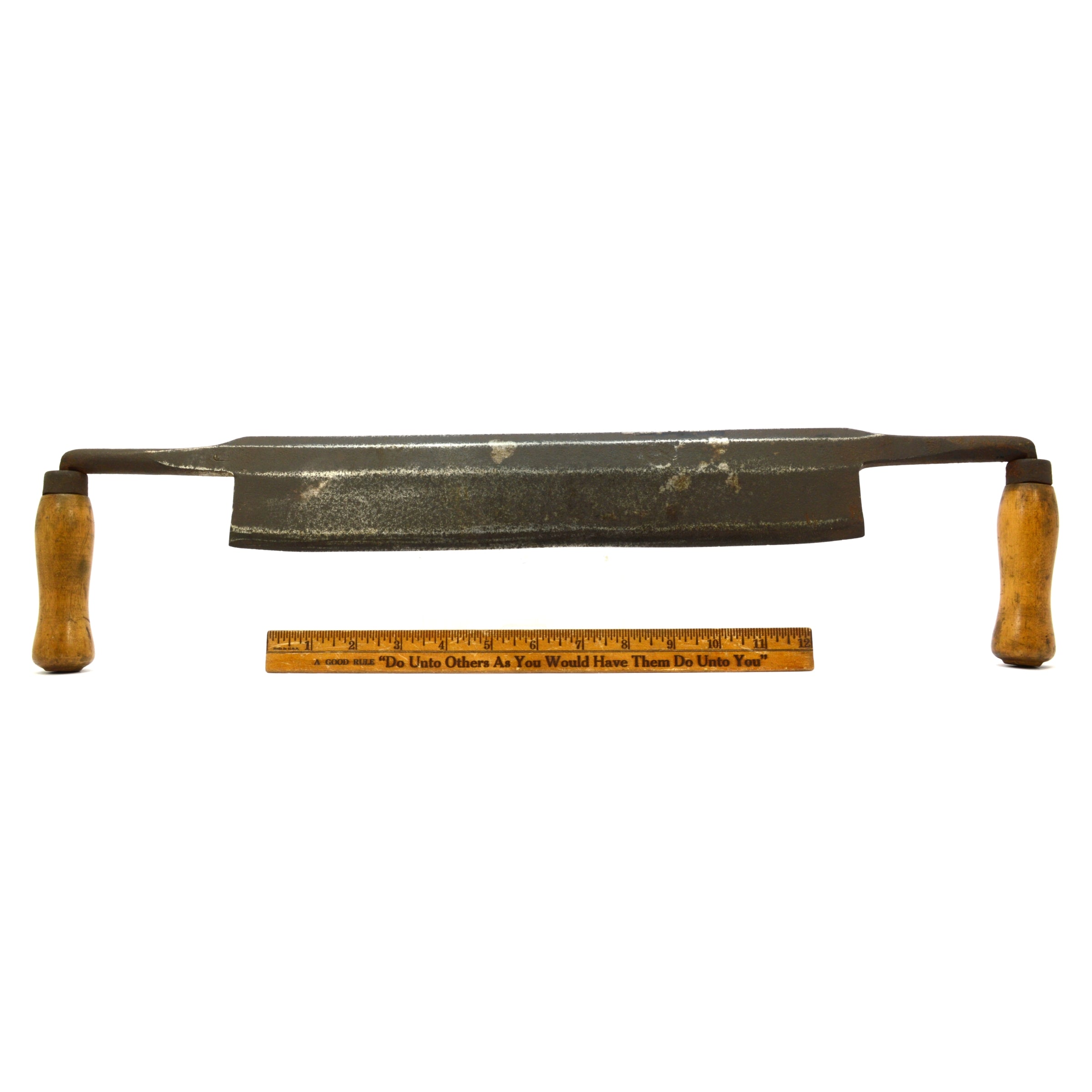 MAST BUILDER'S DRAW KNIFE - High Quality Woodworking Tool for Shaping & Carving Wood - Perfect for Boat Building, Timber Framing & DIY Wood Projects