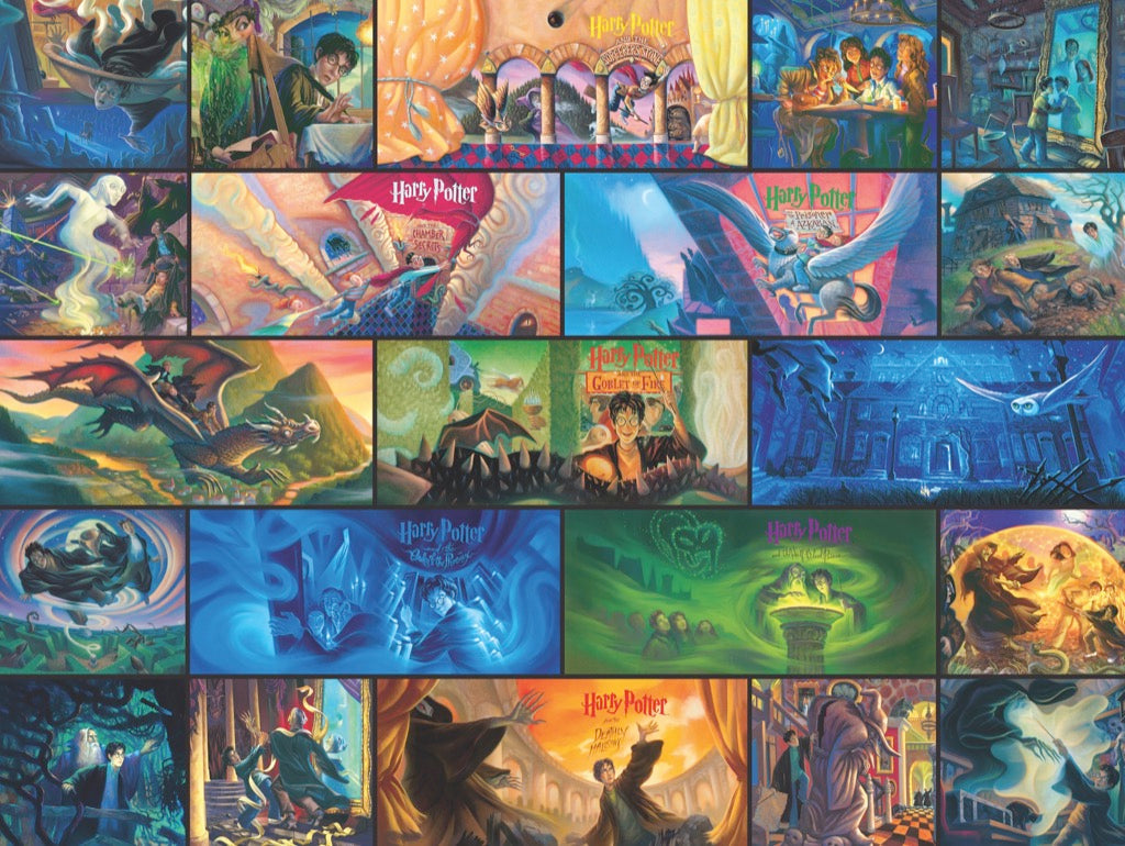 Harry Potter 1000 Piece Jigsaw Puzzle - Magical Hogwarts Collage - Perfect for Family Game Night & Harry Potter Fans Gift Idea