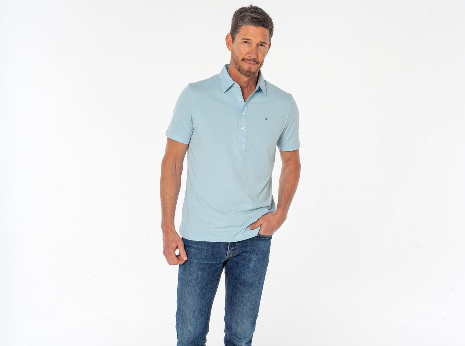 Slim Fit Premium Polo Shirt for Men - Blue Angel | Comfortable & Stylish Casual Wear for Office, Golf & Outdoor Activities