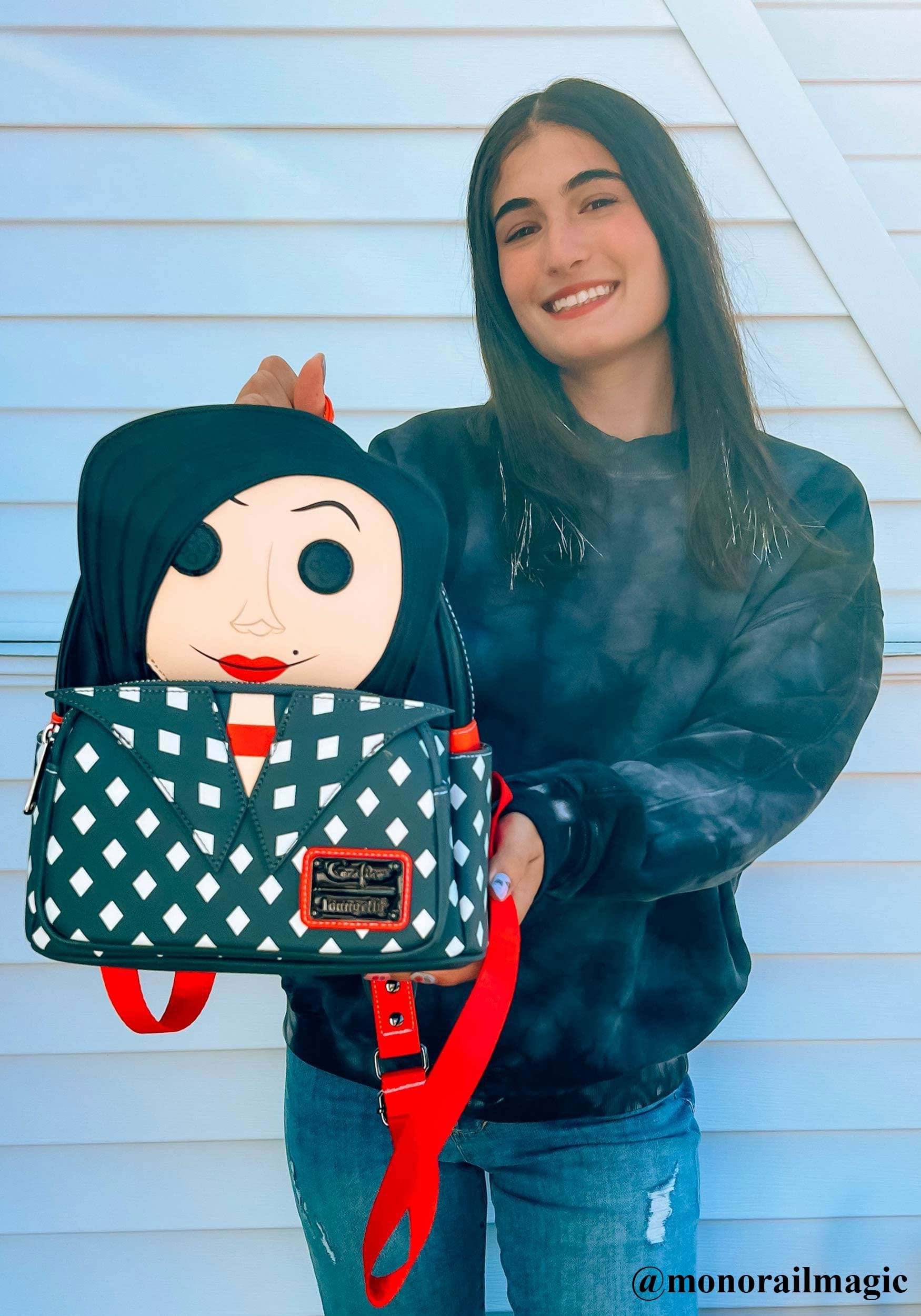 Loungefly Coraline Other Mother Mini Backpack - Official Licensed Novelty Cosplay Bag for Anime Fans, Halloween Costume & Comic Con Accessories - Perfect for Collectors, Gifts & Everyday Use