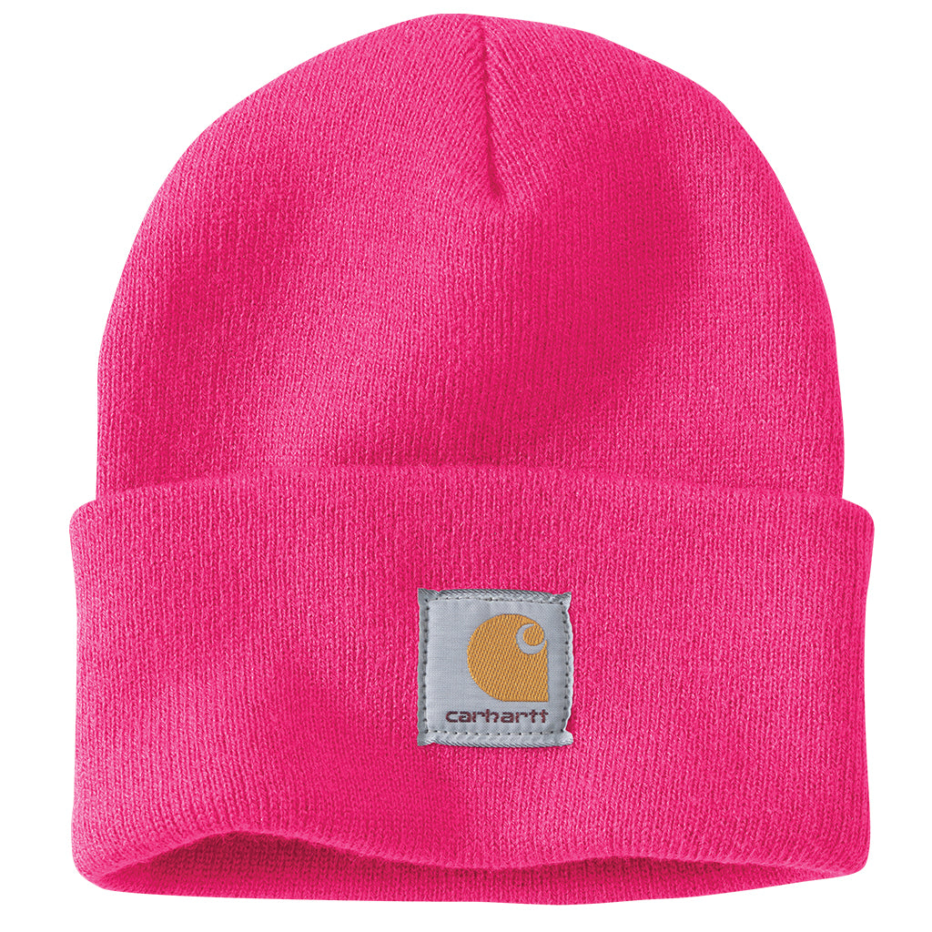 Carhartt Watch Beanie Hat for Men & Women - Warm Winter Knit Cap with Built-in Watch - Perfect for Outdoor Activities, Skiing, and Winter Sports