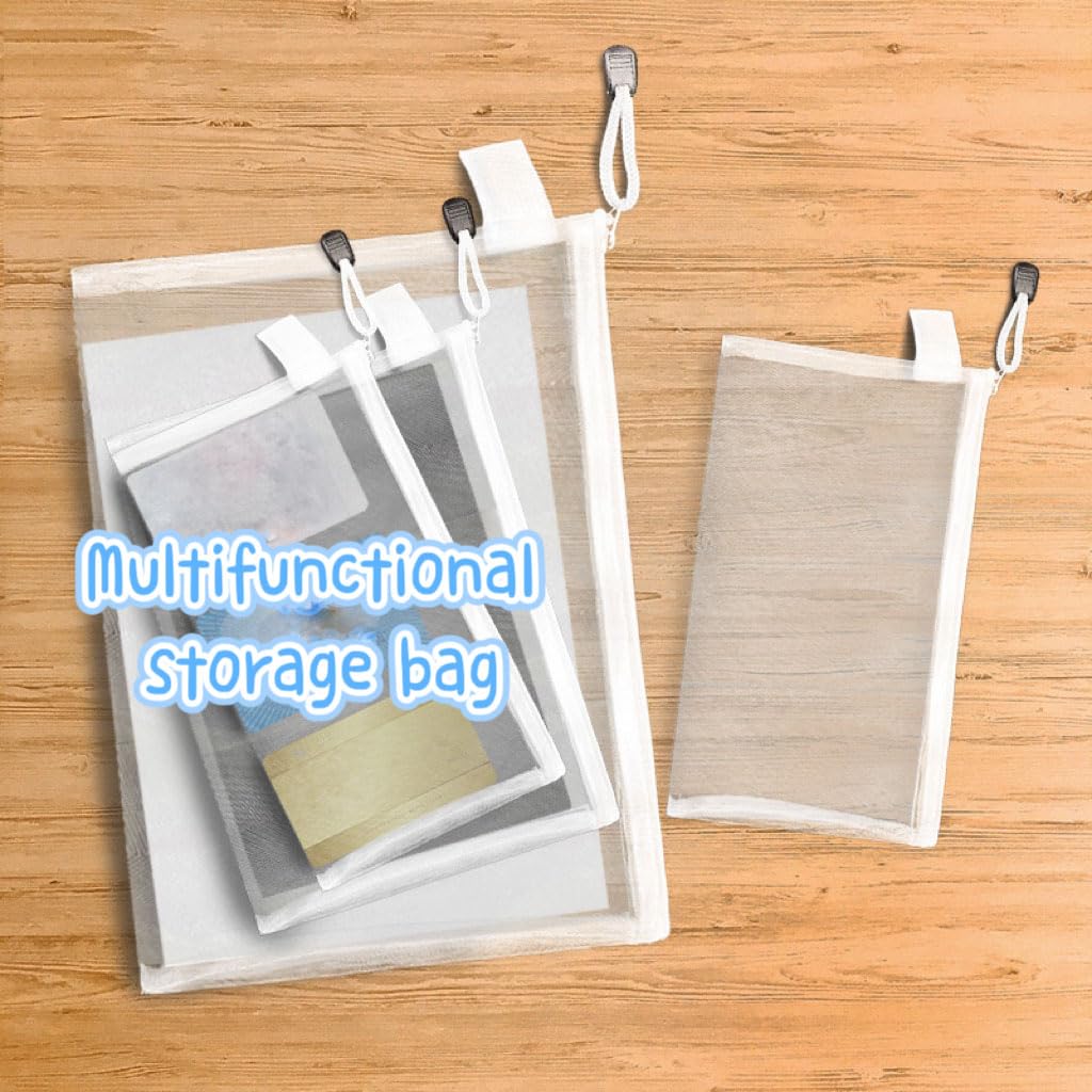 Swilak 2-Pack Clear Plastic Zipper Pouch - Stationery Organizer for School, Office & Travel - Document Storage Bags, Pencil Cases, Cosmetic Pouches - Small Size for Certificates, Pens & Makeup Accessories - Perfect for Students, Professionals & Travelers