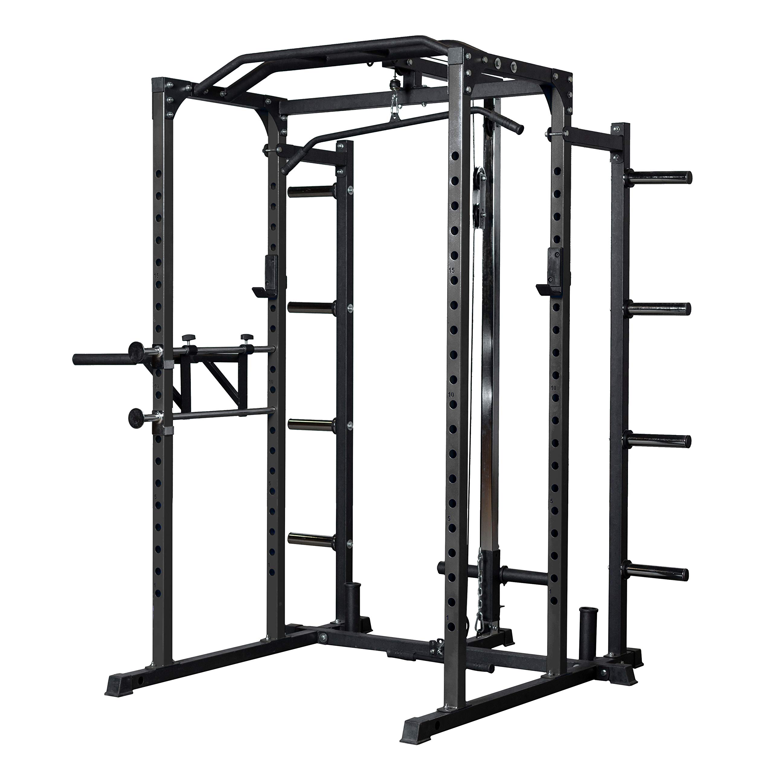 REP Fitness PR-1100 Power Rack - Heavy Duty 700 lbs Weight Capacity Squat Cage for Home Gym Strength Training - Perfect for Deadlifts, Bench Press & CrossFit Workouts