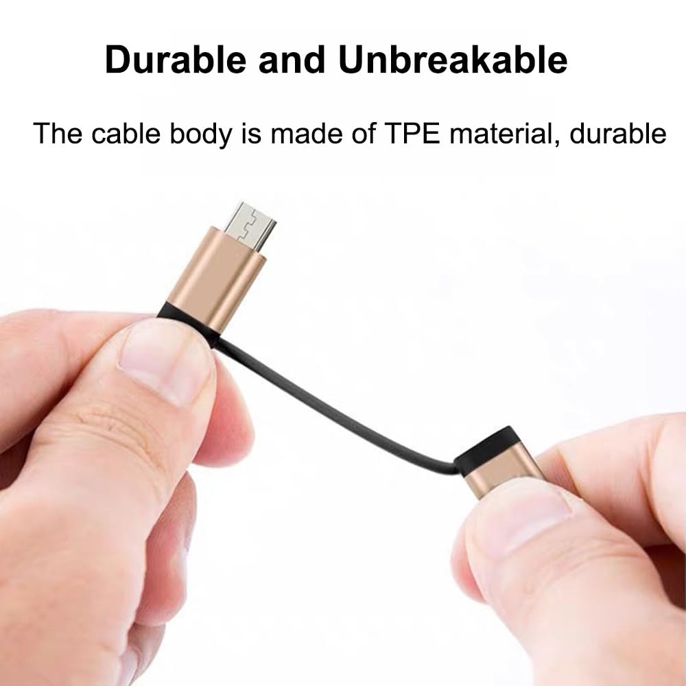 2-in-1 USB C/Micro to USB Adapter - Compatible with Samsung Galaxy & Pixel for Fast Data Transfer