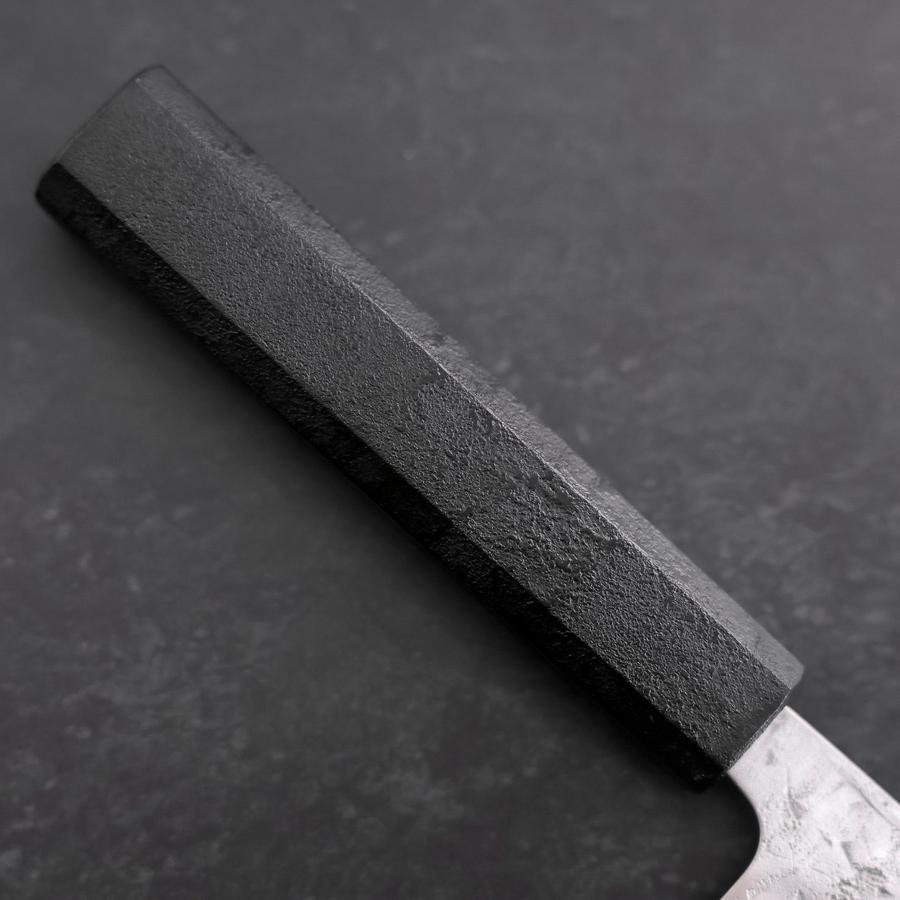 Premium Santoku SLD Nashiji Washi Black Ishime Handle 165mm Japanese Kitchen Knife - Perfect for Slicing, Dicing & Chopping Vegetables, Meat & Fish