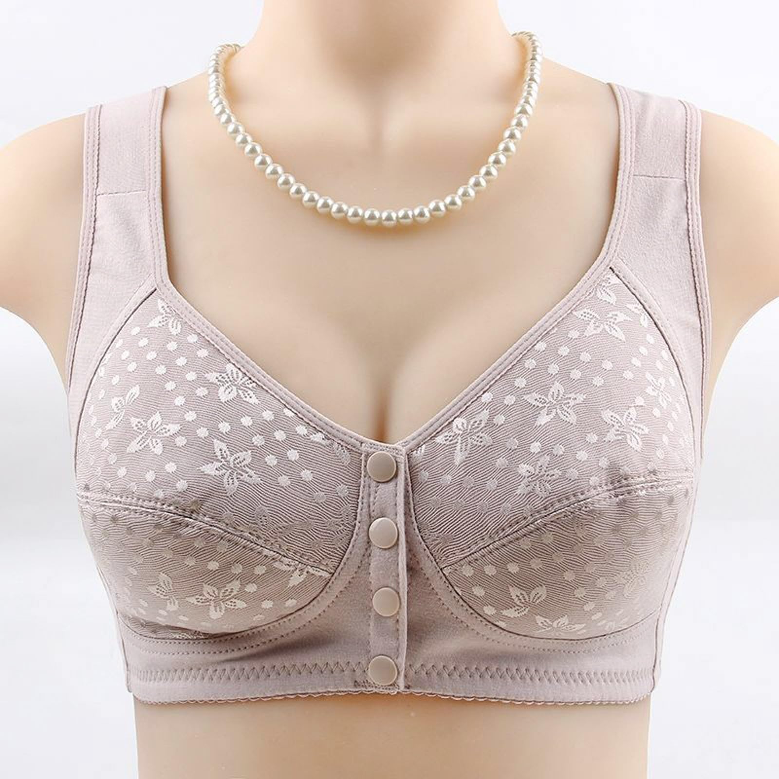 Women's Daisy Bras - 2024 Wireless Full Coverage Front Closure Everyday Bra, Soft Comfort for All-Day Wear | Perfect for Work, Yoga & Relaxation