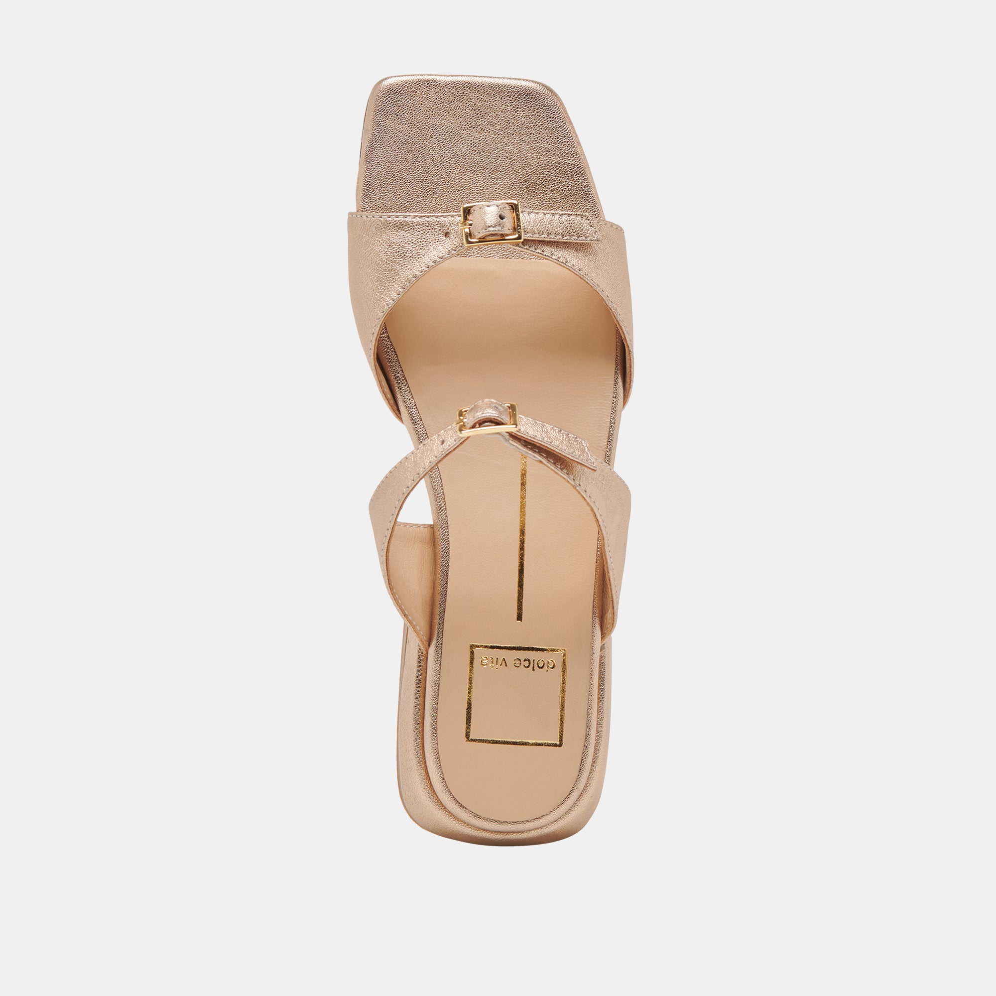 LAVERN Women's Gold Metallic Leather Sandals - Comfortable & Stylish for Summer, Beach, and Casual Wear