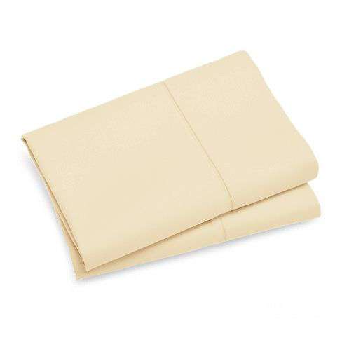 Premium 1000TC Ultra Soft Standard Size Pillowcases (2 Pack) - Yellow Cream for Luxury Bedding & Hotel Comfort at Home