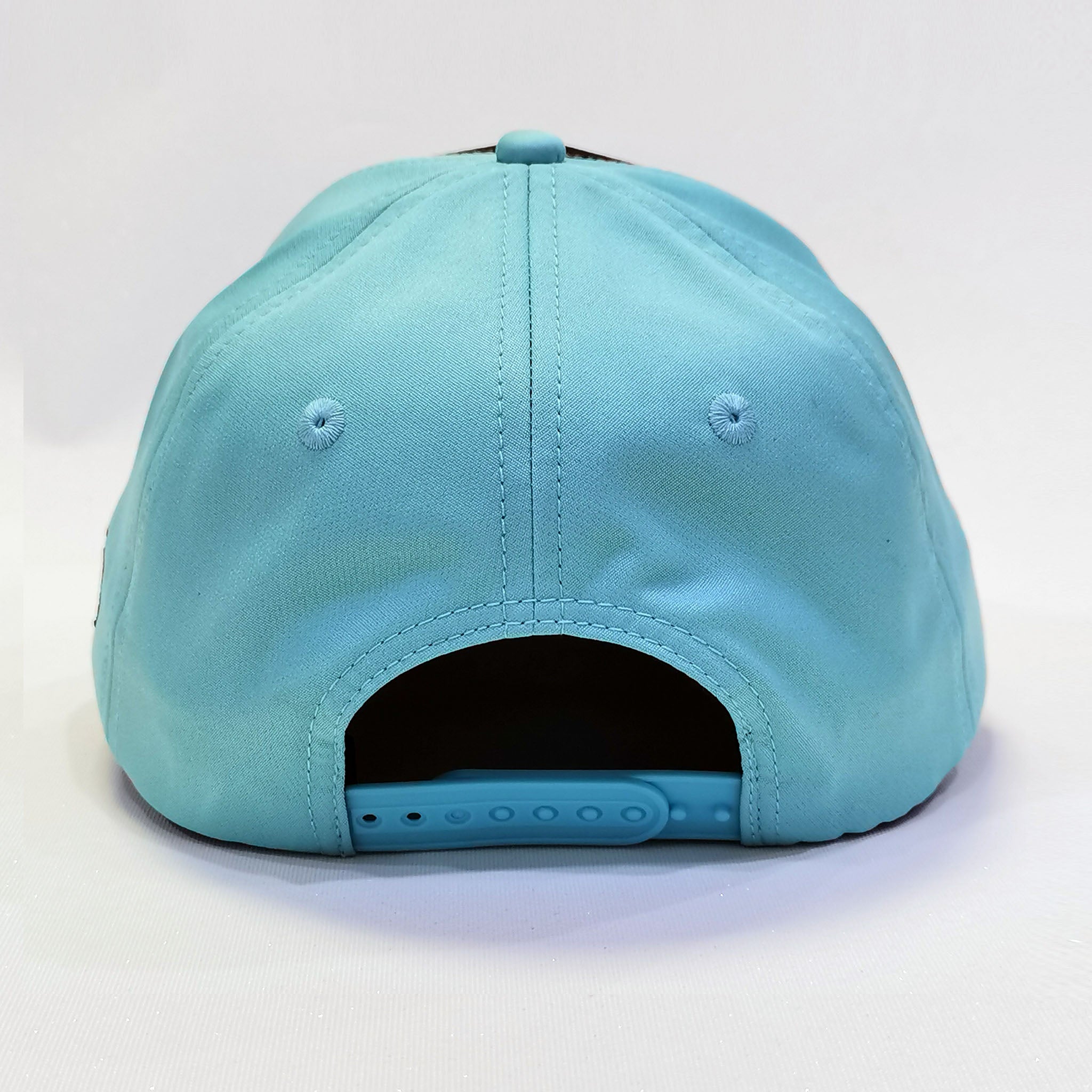 VT Shield Logo Future Looks Bright Snapback Hat - Black & Sky Blue Adjustable Baseball Cap for Men & Women | Perfect for Sports, Outdoor Activities & Casual Wear