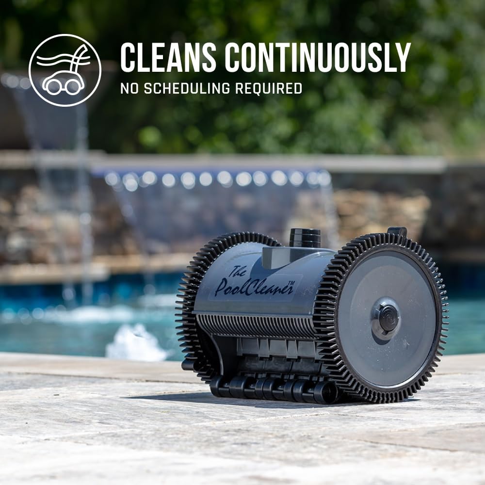 Hayward W3PVS20GST Automatic Pool Vacuum Cleaner for In-Ground Pools up to 16x32 ft - Efficient Suction Pool Cleaner, Gray - Ideal for Leaves, Debris & Daily Maintenance