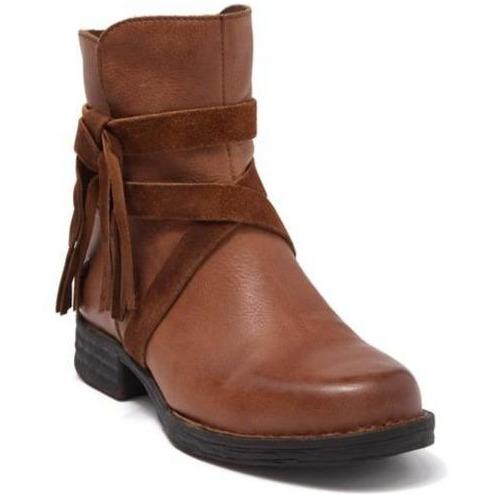 BORN PERL Women's Brown/Rust Leather Boots - Waterproof & Comfortable for Fall/Winter - Final Sale | Perfect for Hiking, Outdoor Adventures & Casual Wear