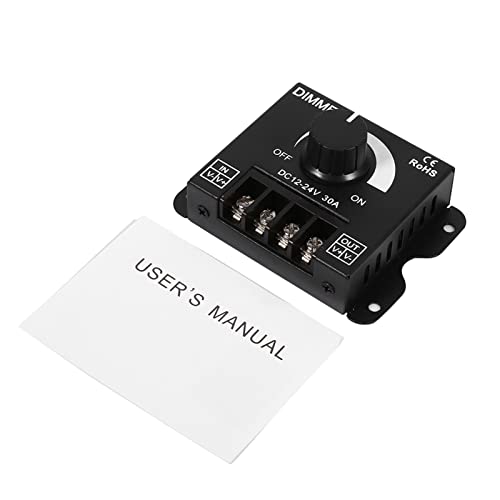 12V-24V 30A PWM LED Dimmer Switch Controller - Adjustable Brightness for LED Strip Lights | Perfect for Home, Office, and Commercial Lighting Control