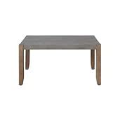 Modern Faux Concrete and Wood Coffee Table - Industrial Style Accent Table for Living Room, Office, or Lounge - Perfect for Small Spaces and Home Decor