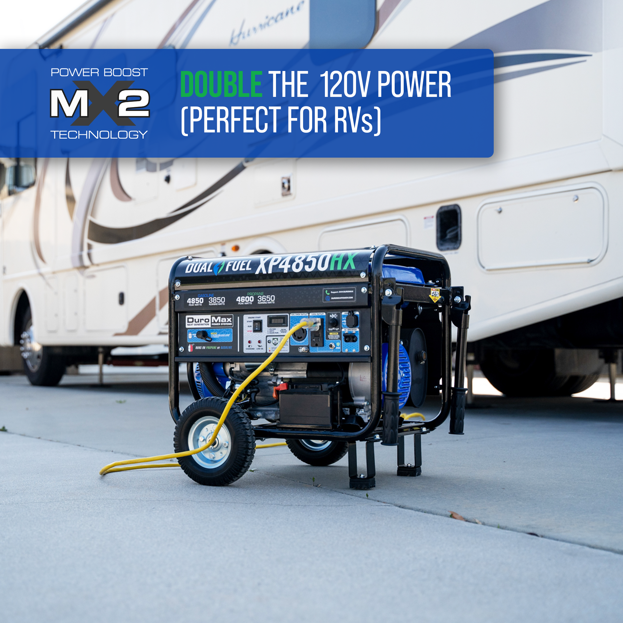8500W Dual Fuel Portable Inverter Generator with CO Alert - Reliable Power for Camping, RV Trips & Emergency Backup