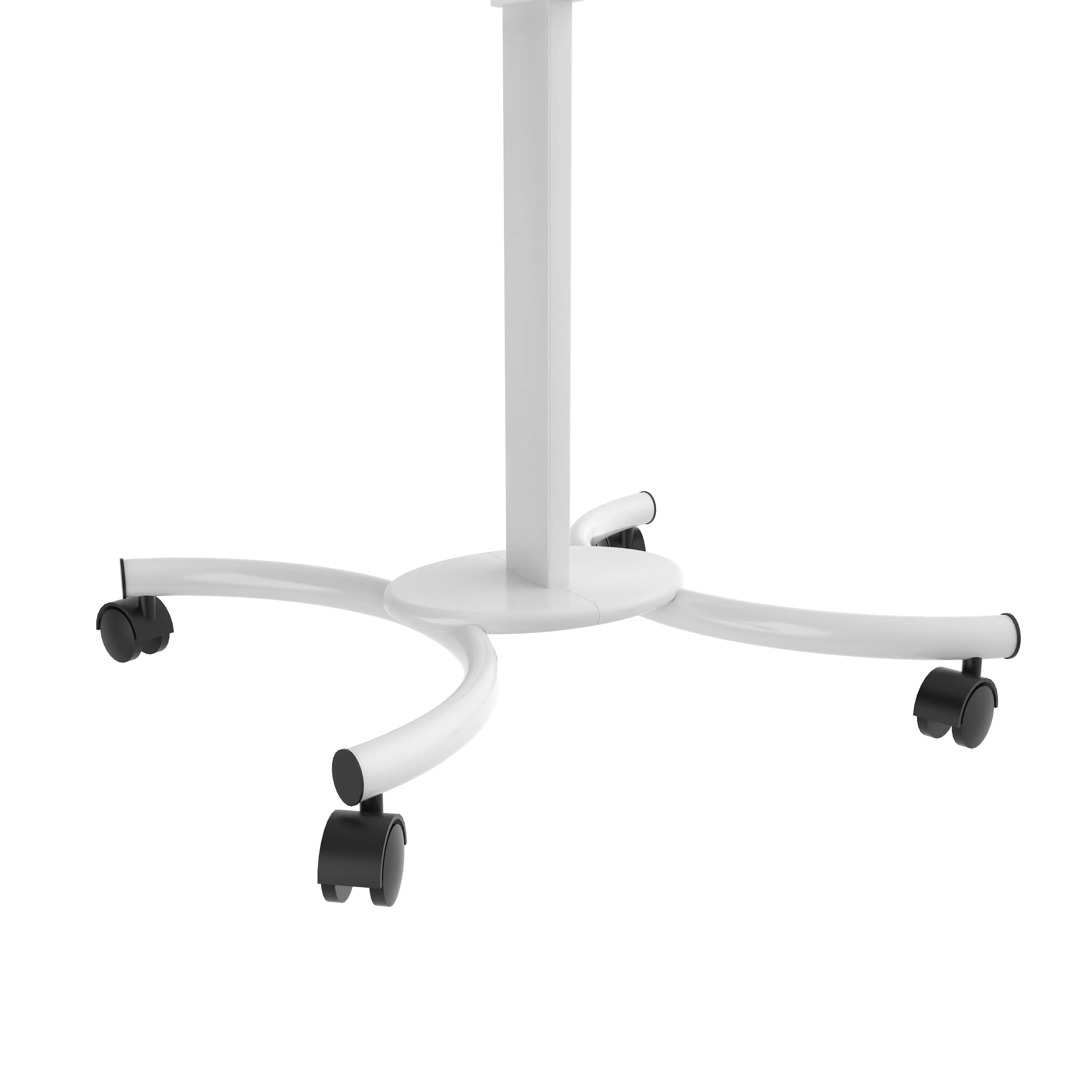 Adjustable Height Rolling Workstation Cart with Holder - Mobile Office & Craft Storage Solution for Home & Office Use