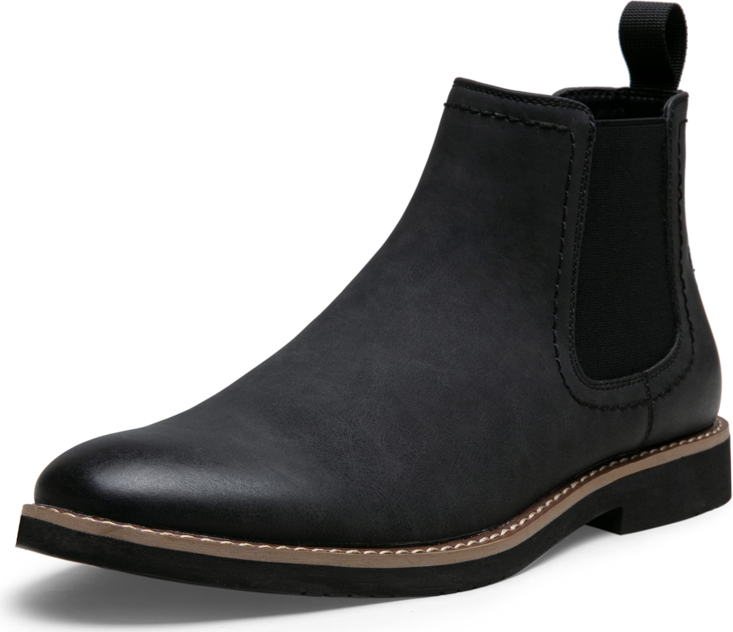 Vostey Men's Chelsea Boots - Classic Black Slip-On Ankle Dress Boots for Casual & Formal Wear | Perfect for Office, Date Night & Everyday Style
