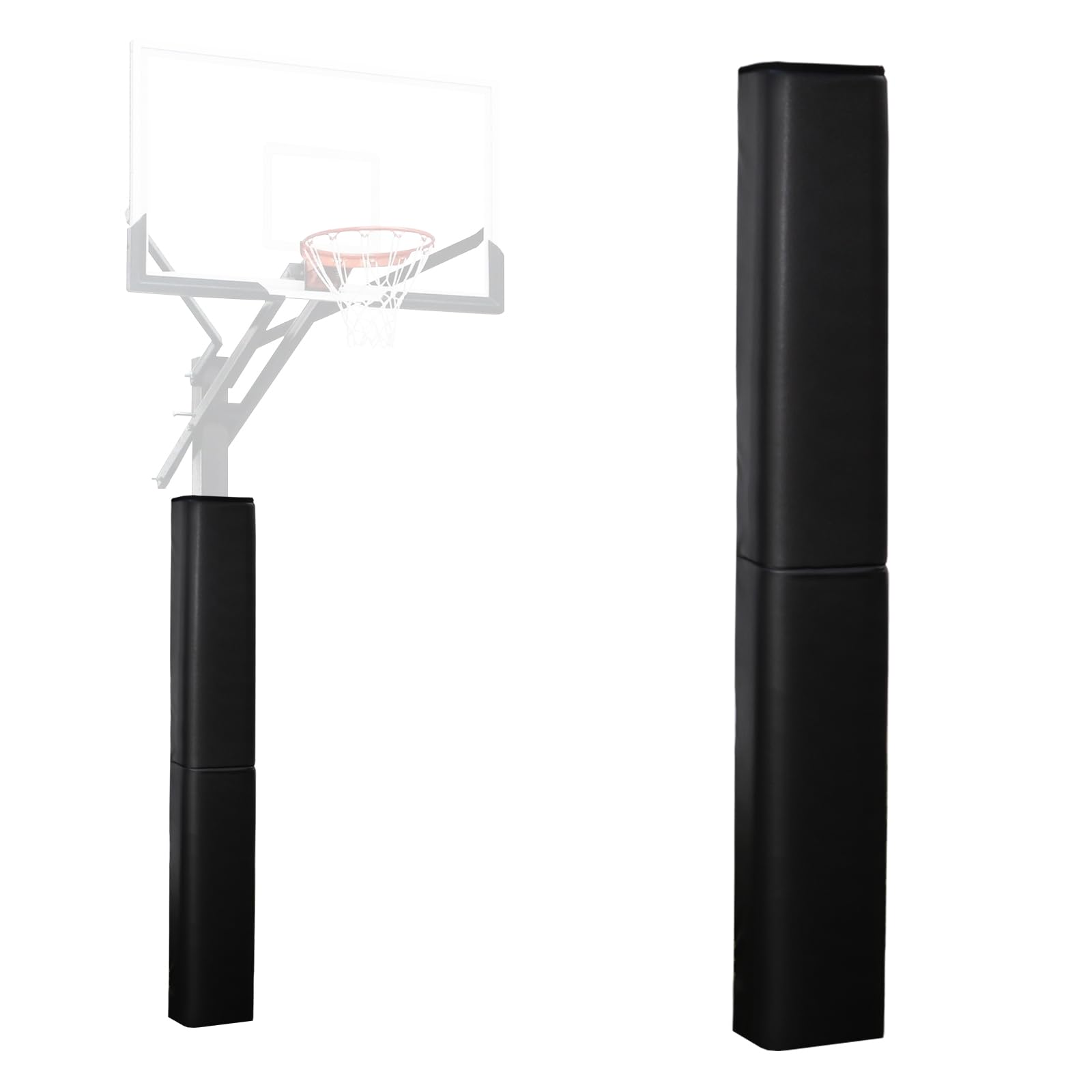 Heavy Duty Square Basketball Pole Padding - Waterproof & UV-Resistant Protection for 4x4, 5x5, 6x6, 6x8, 8x8 Outdoor Poles - Perfect for Driveways, Courts & Playground Safety