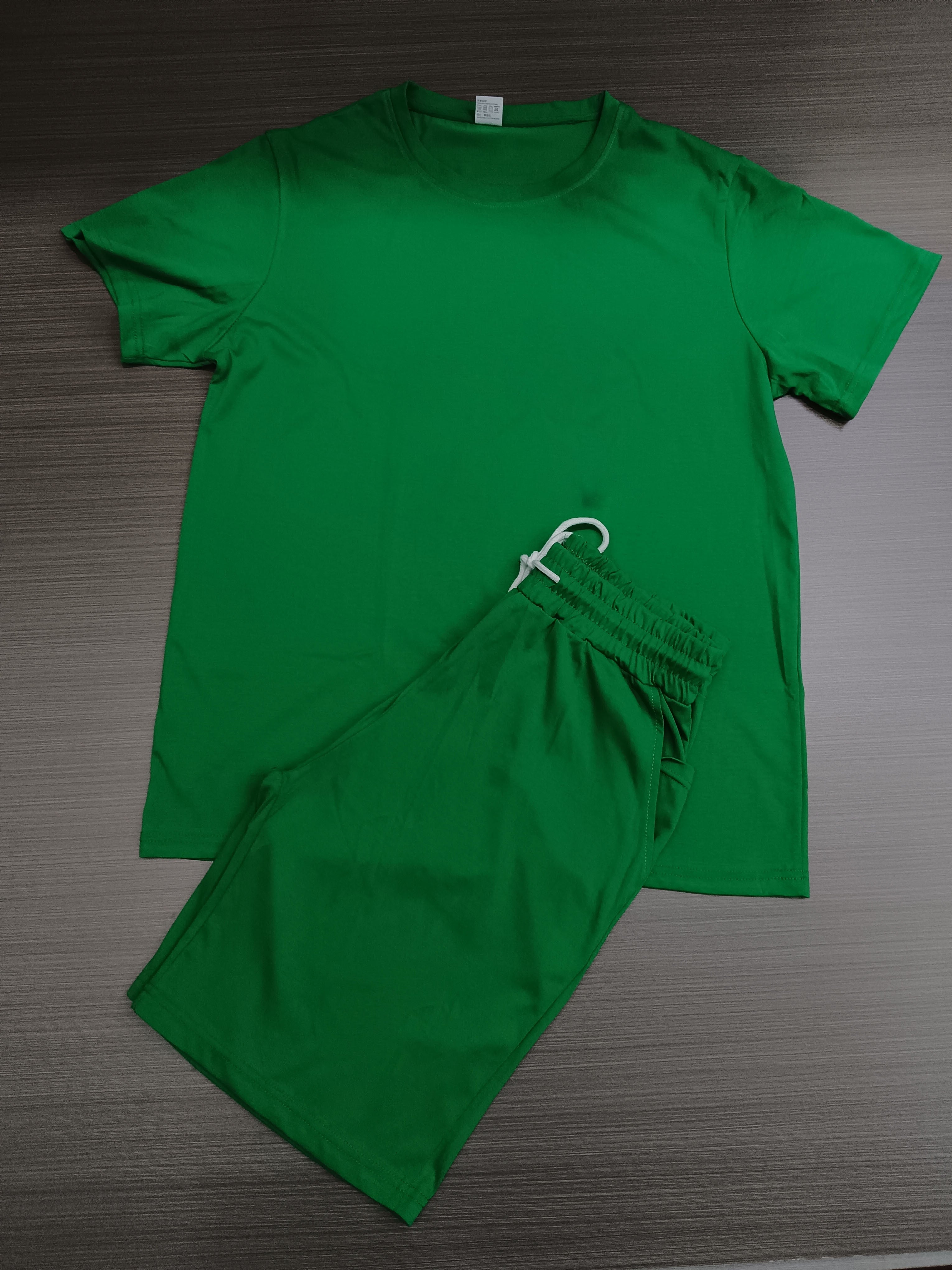 Men's Casual Short Sleeve T-Shirt and Shorts Set - Comfortable Summer Outfit for Beach, Gym, and Everyday Wear