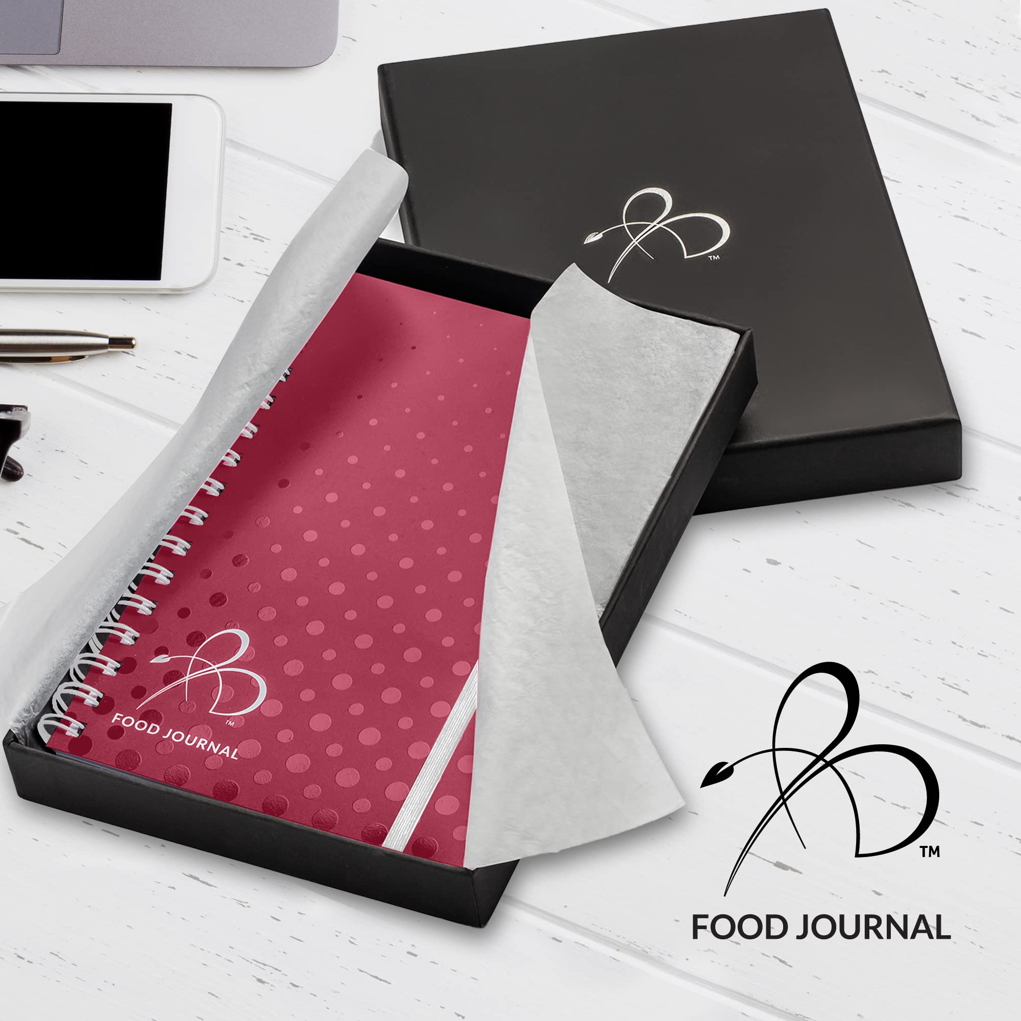 Bright Line Eating Bundle – BLE Journal Collection (Berry), Gratitude Journal, 5-Year Journal, Shopping List, Food Plan Magnet & Pocket Guide | Weight Loss Journal Set for Meal Planning & Healthy Lifestyle Tracking