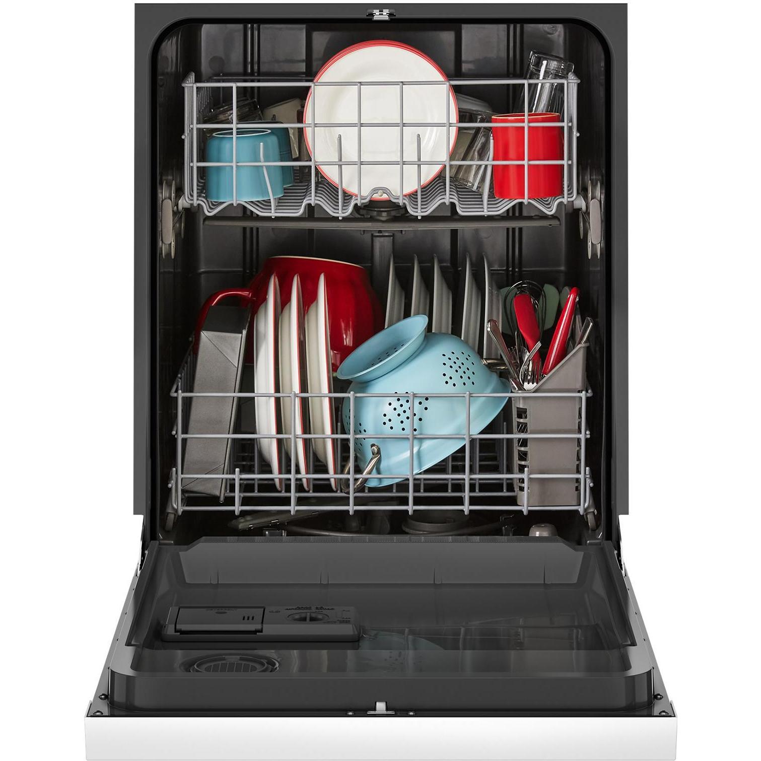 Amana 24 Inch Built-In Dishwasher ADFS2524RW - Stainless Steel Interior, Quiet Operation, Energy Star Certified - Perfect for Small Kitchens and Apartments