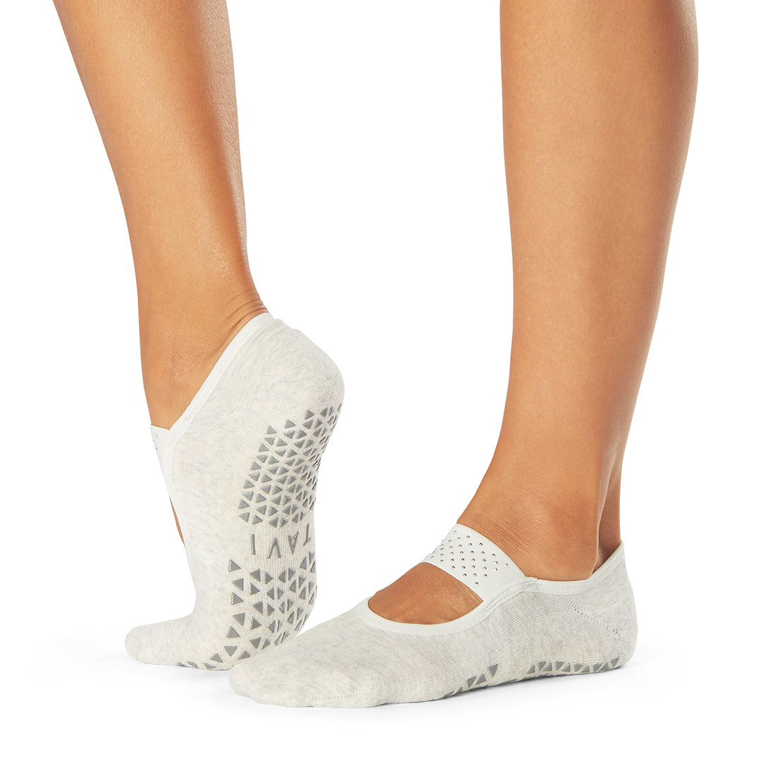 Tavi Noir Lola Non-Slip Grip Socks for Women - Yoga, Pilates, Barre & Workout - Anti-Skid Dance Socks with Arch Support