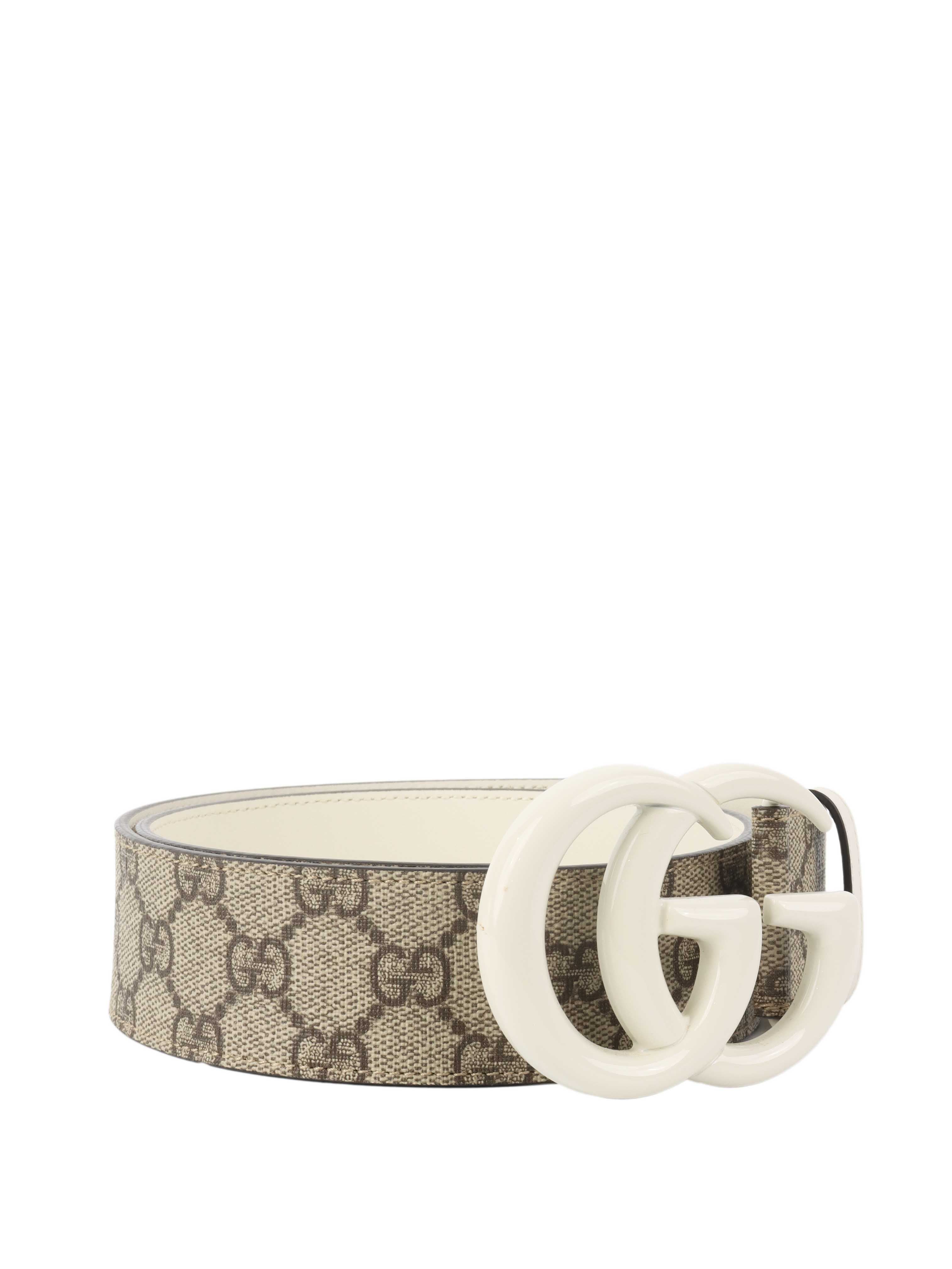 Gucci White GG Buckle Wide Belt for Women | Luxury Designer Fashion Accessory | Perfect for Jeans, Dresses & Office Wear