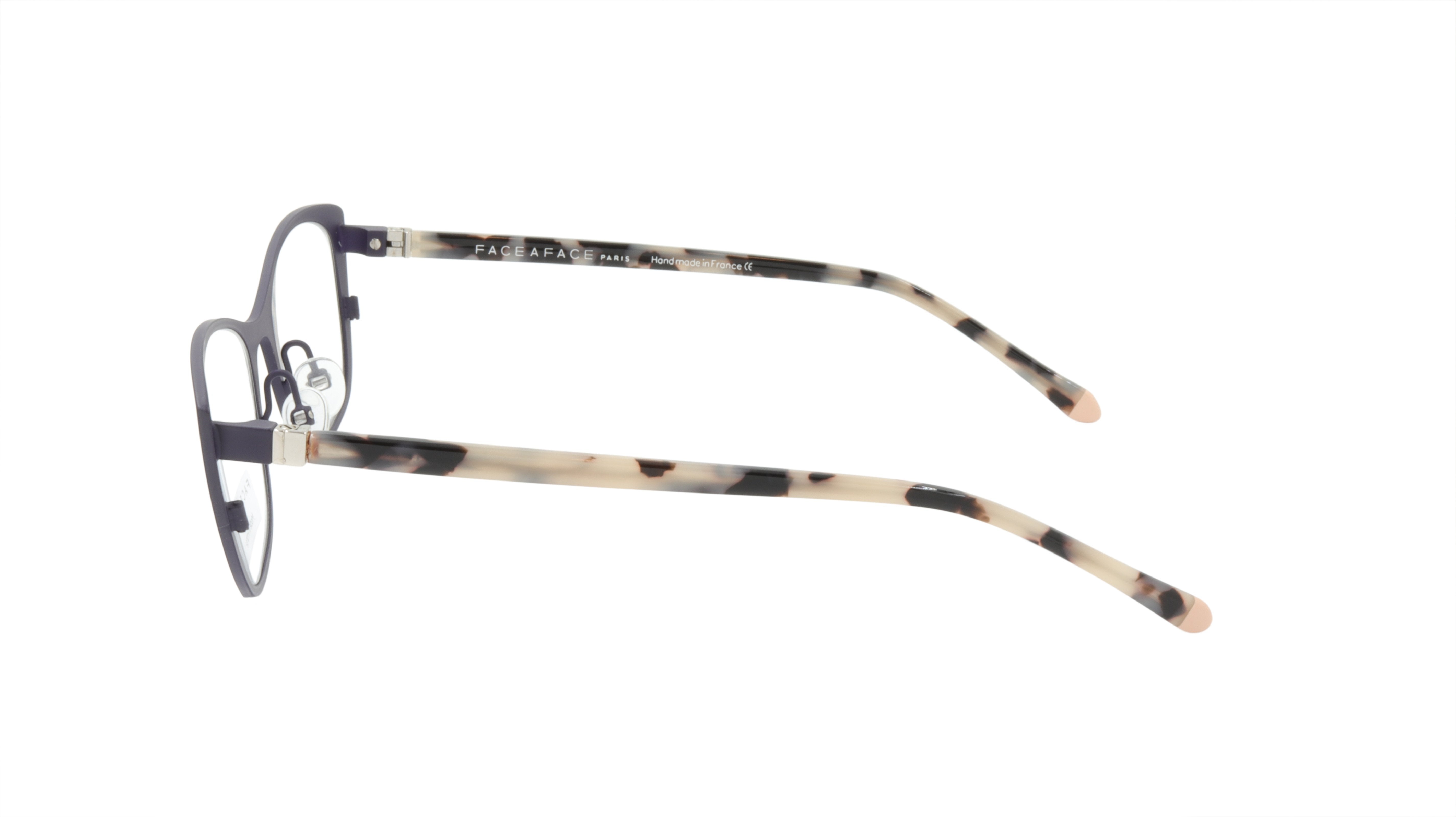 Face A Face JOYCE 1 Col. 9420 Acetate Eyeglasses Frame - Matte Dark Violet Pastel Color for Women | Perfect for Office, Reading & Everyday Wear