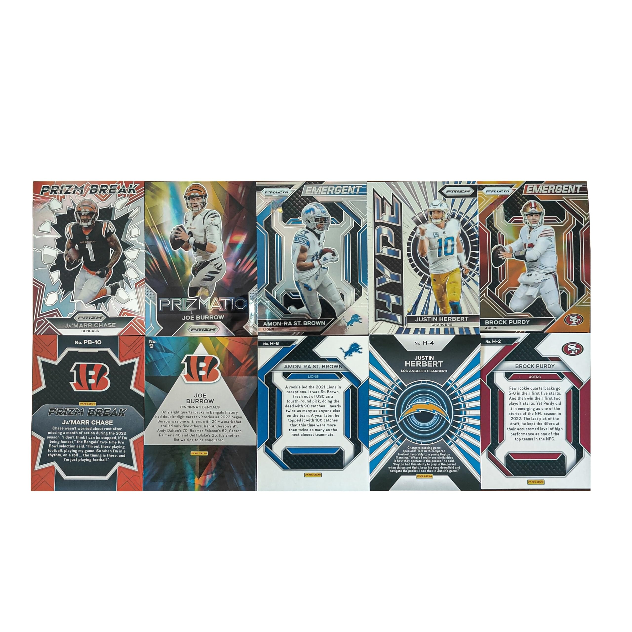 50PCS NFL Football Trading Cards - Rookies, Stars & Hall of Famers Collection | Super Bowl Edition | Perfect Gift for Football Fans & Collectors | Great for Birthday, Christmas & Game Day Decorations