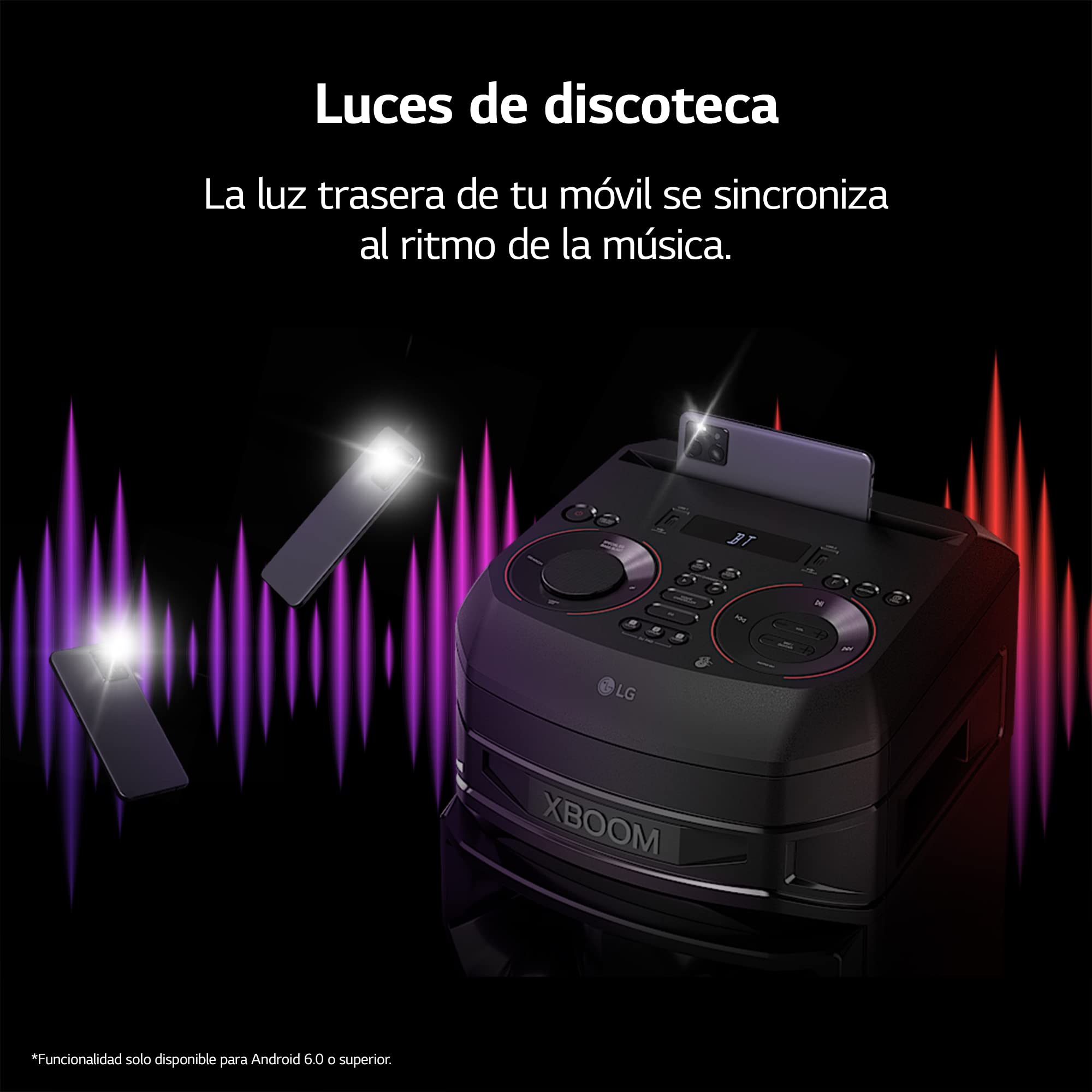 LG XBOOM RNC7 Portable Bluetooth Party Speaker with 8-Inch Woofer - High Power Audio for Outdoor, Home, and Party Events