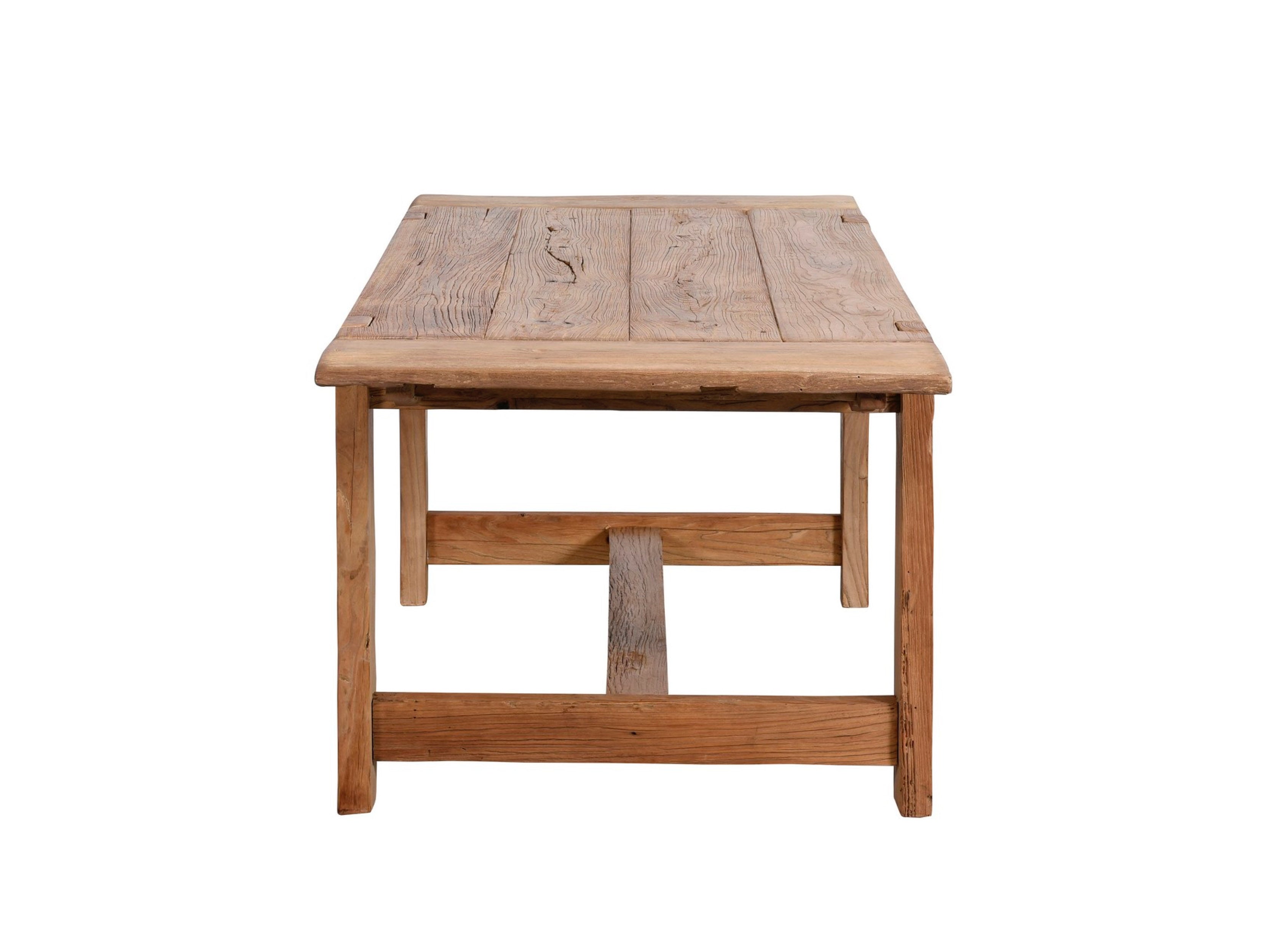 Crofters Solid Wood Dining Table - Farmhouse Style Kitchen Table for 6 - Perfect for Family Dinners & Entertaining Guests
