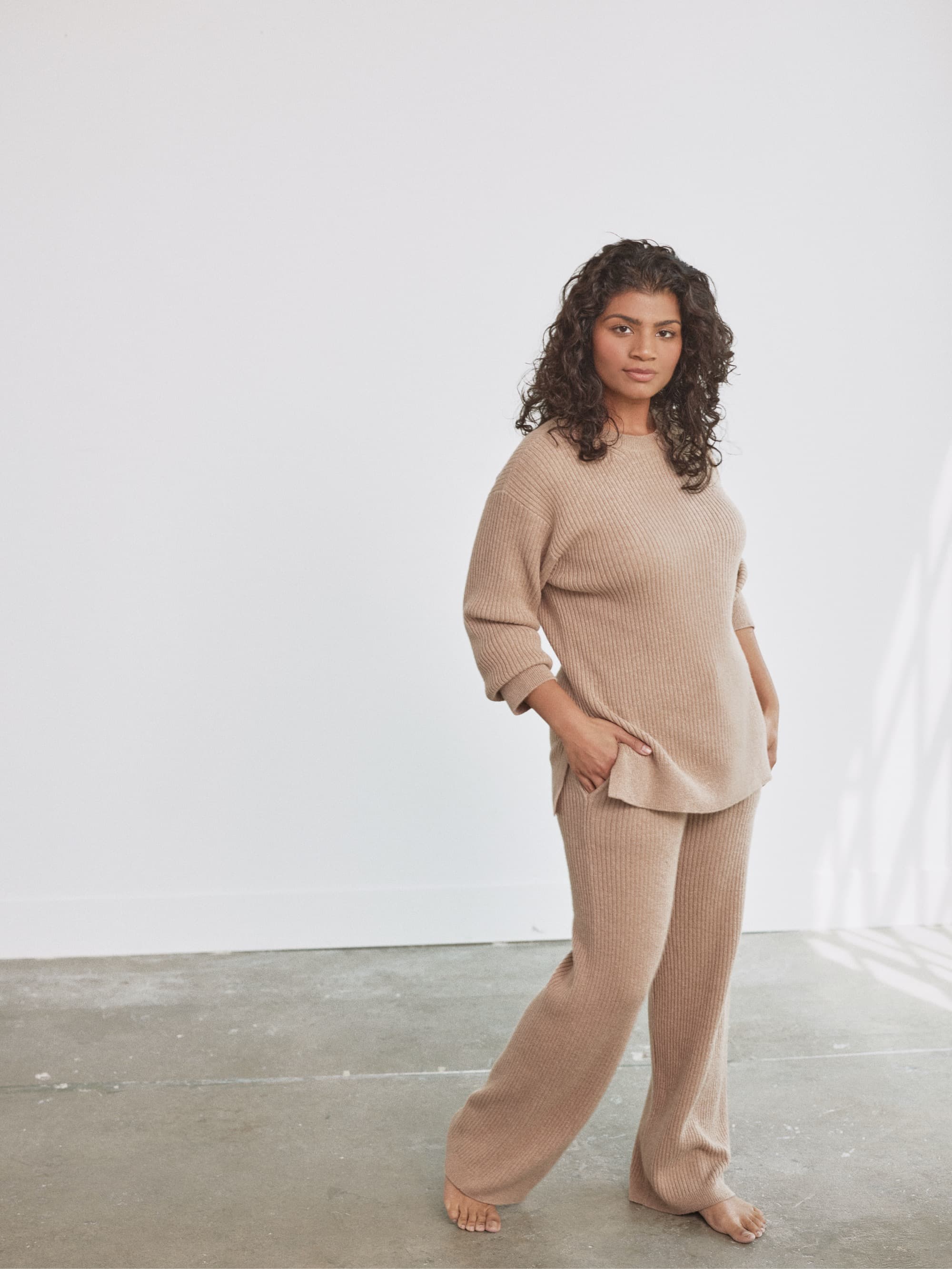 Alpaca Ribbed Sweater for Women - Soft & Warm Winter Knit Pullover - Cozy Casual Wear for Office, Travel & Outdoor Activities
