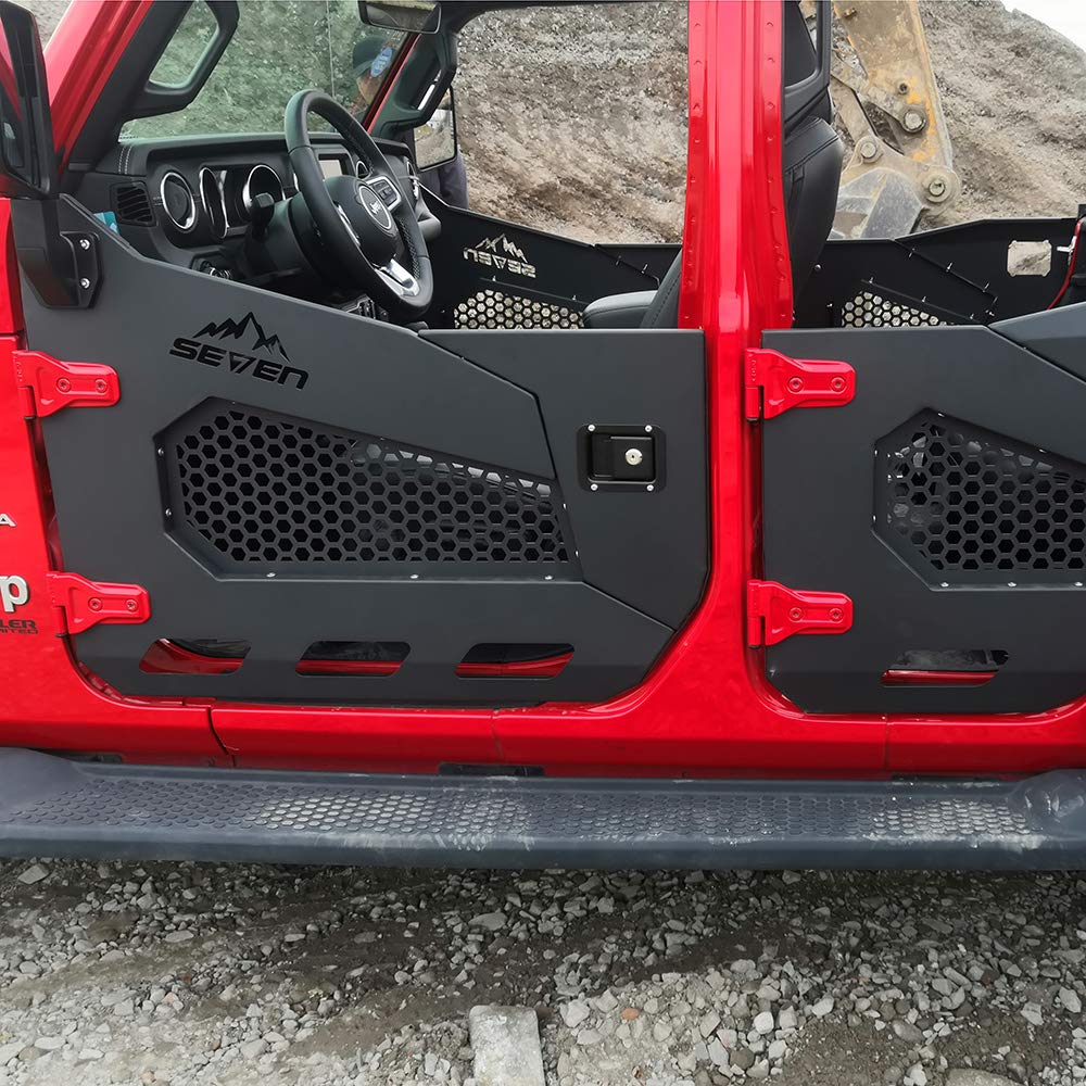 Jeep Wrangler JL 2018 (2-Door) Iron Half Tube Doors with Rear Mirrors - Off-Road Adventure & Trail Riding Accessories