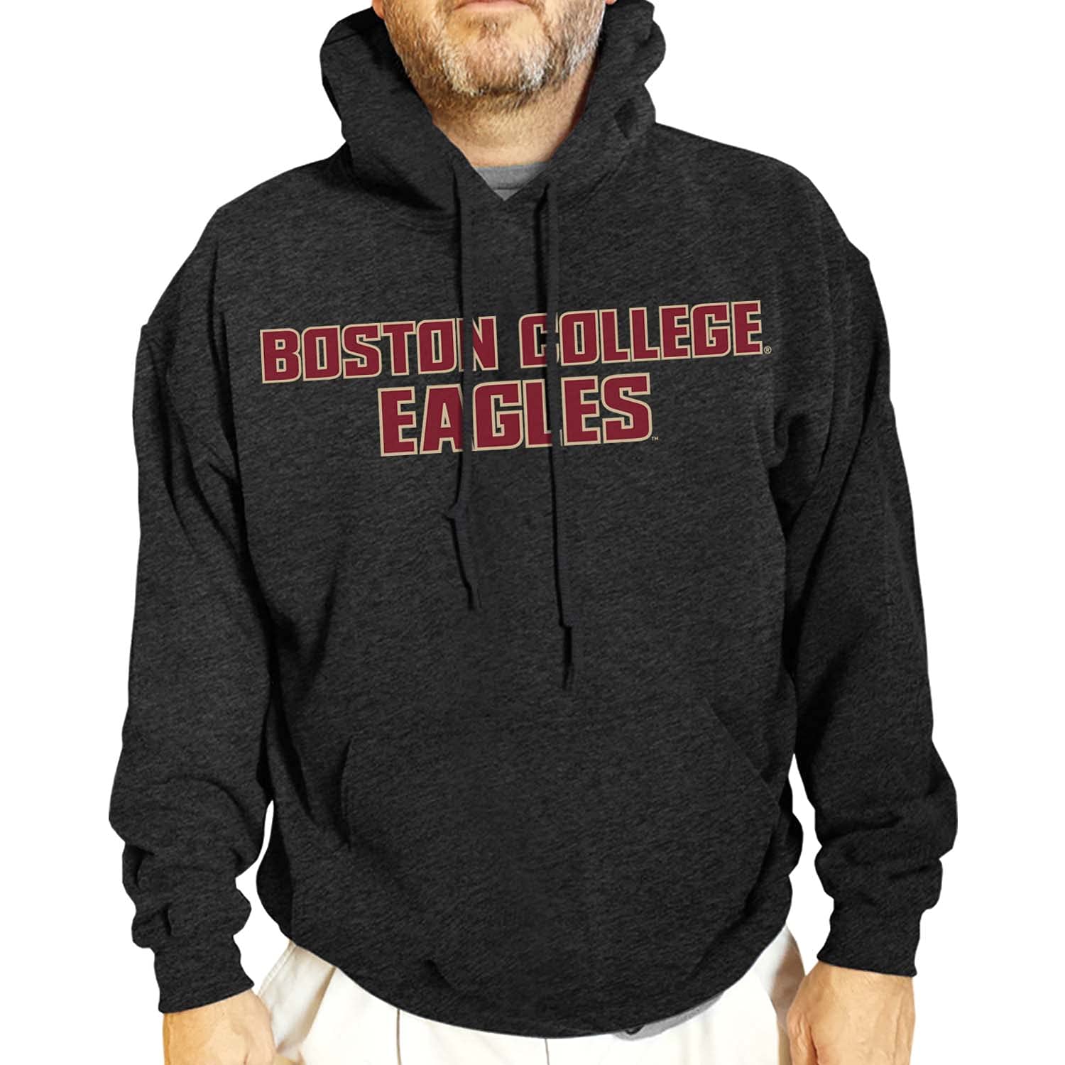 NCAA Cotton Blend Charcoal Hooded Sweatshirt for Adults - Soft Ringspun Fabric, Comfortable & Stylish - Perfect for Game Day, Campus Wear & Casual Outfits