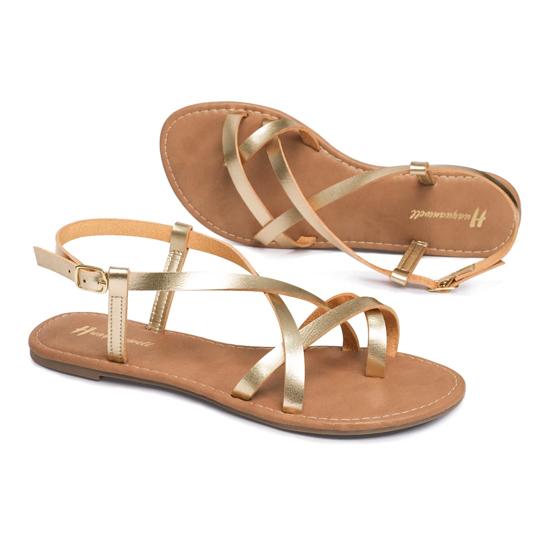 Women's Gladiator Flat Sandals - Strappy Fisherman Sandals with Ankle Strap | Comfortable Summer Casual Shoes for Beach, Vacation & Outdoor Walking
