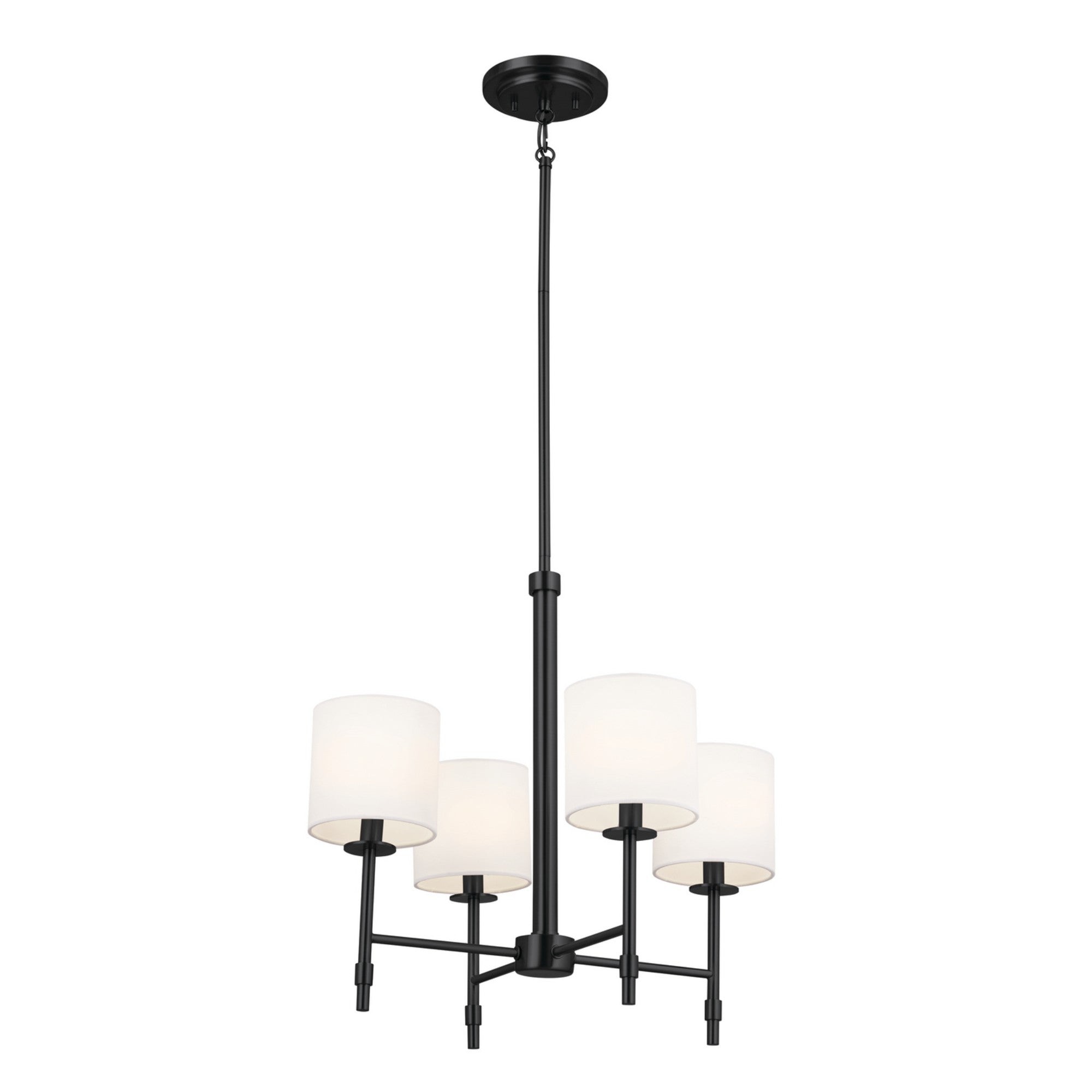 Elegant 1 Tier Crystal Chandelier - Modern Ceiling Light Fixture for Dining Room, Bedroom & Living Room Decor | Perfect for Home Lighting Upgrade