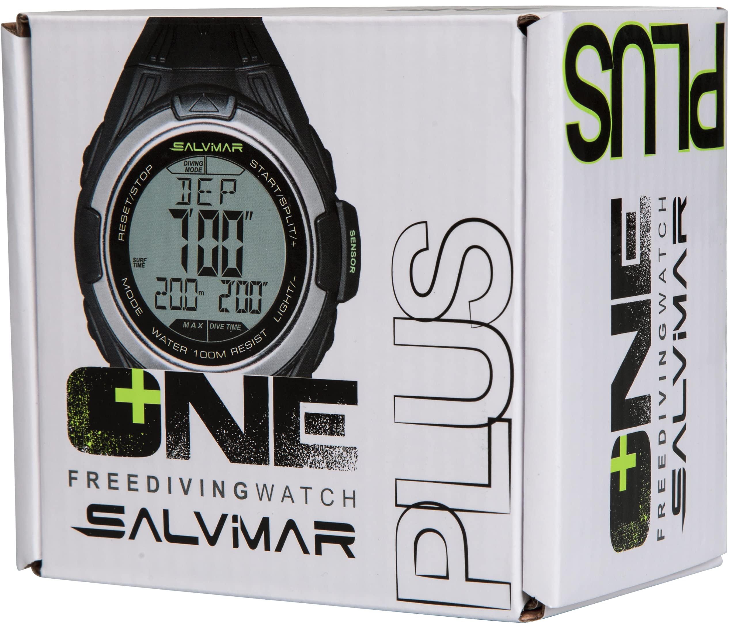 SALVIMAR One Plus Freedive Computer - Black, Medium Size | Advanced Dive Watch for Spearfishing, Scuba & Snorkeling | Perfect for Underwater Adventures & Professional Divers