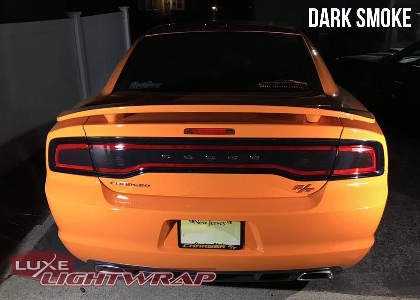 Luxe Auto Concepts 2011-2014 Dodge Charger Tail Light Tint Kit - Dark Smoke Vinyl Overlays for Dodge Charger Taillights | Easy Dry Application LightWrap Film | Enhances Style & Night Visibility for Car Enthusiasts