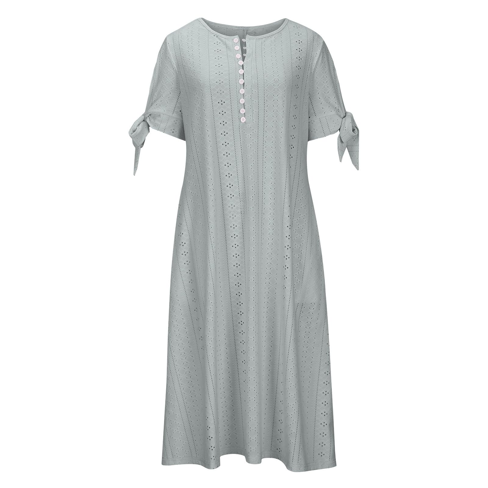 2024 Women's Beach Dresses - Short Sleeve Maxi Summer Dresses for Vacation & Casual Wear | Perfect for Seaside Getaways, Pool Parties & Summer Outings