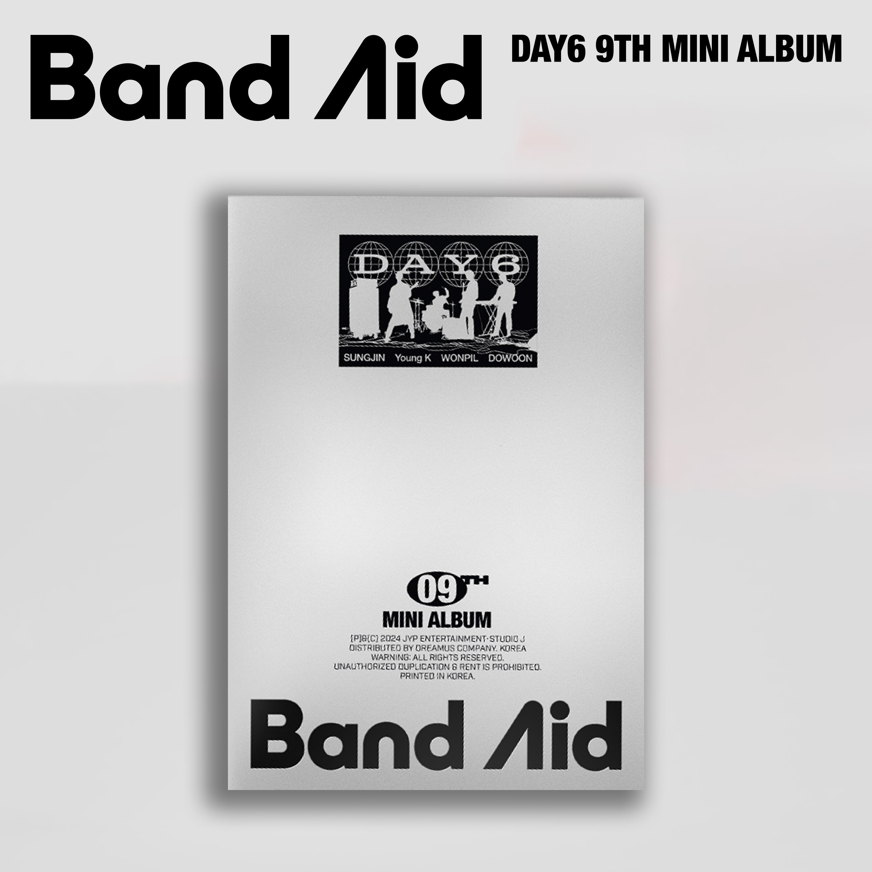 DAY6 9TH MINI ALBUM 'BAND AID' - K-Pop Music CD with Photobook & Poster - Perfect for K-Pop Fans, Collectors and Music Lovers